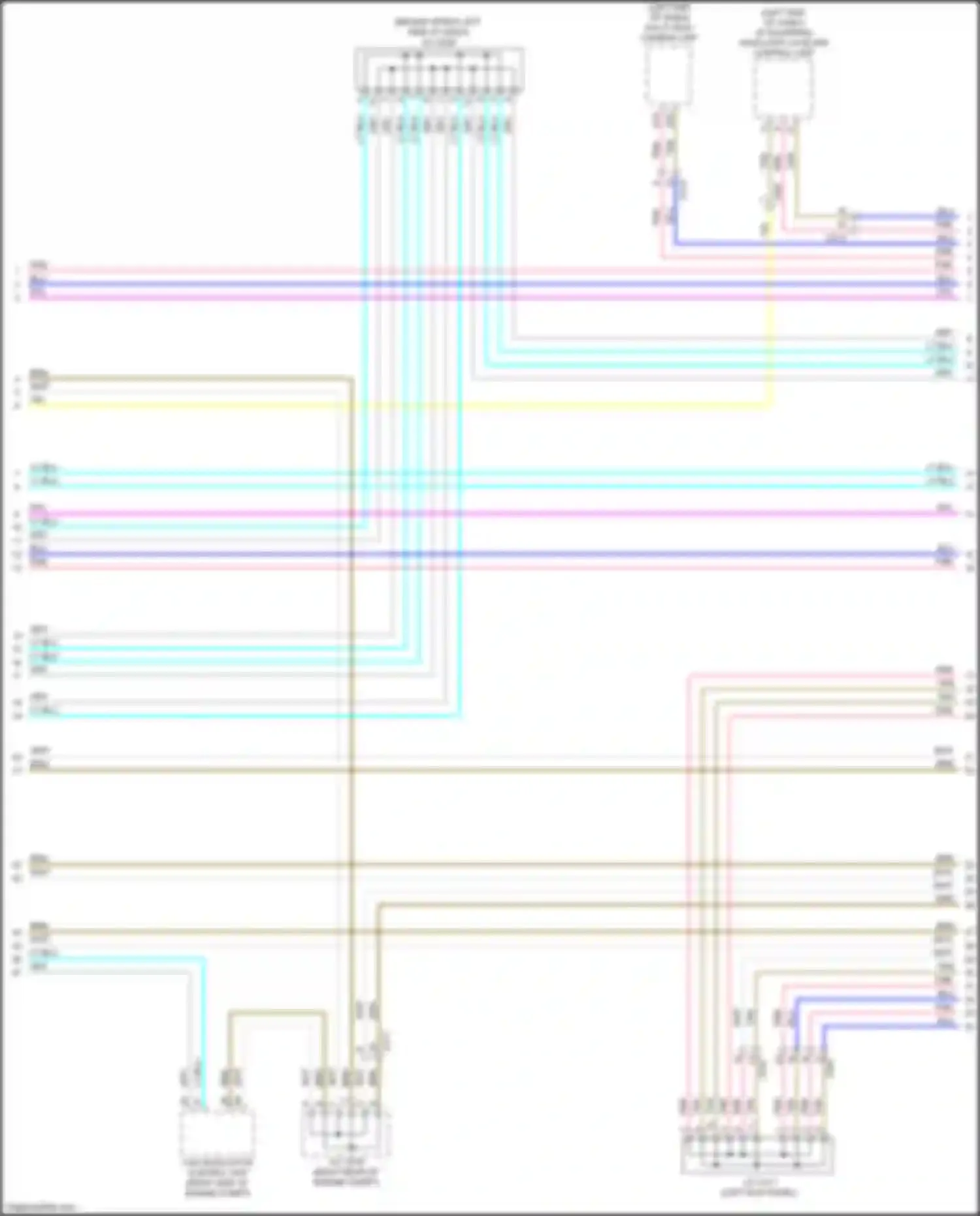 Wiring diagram multi view camera unit for Acura MDX III facelift 2 (2016-2021) (1 of 11)