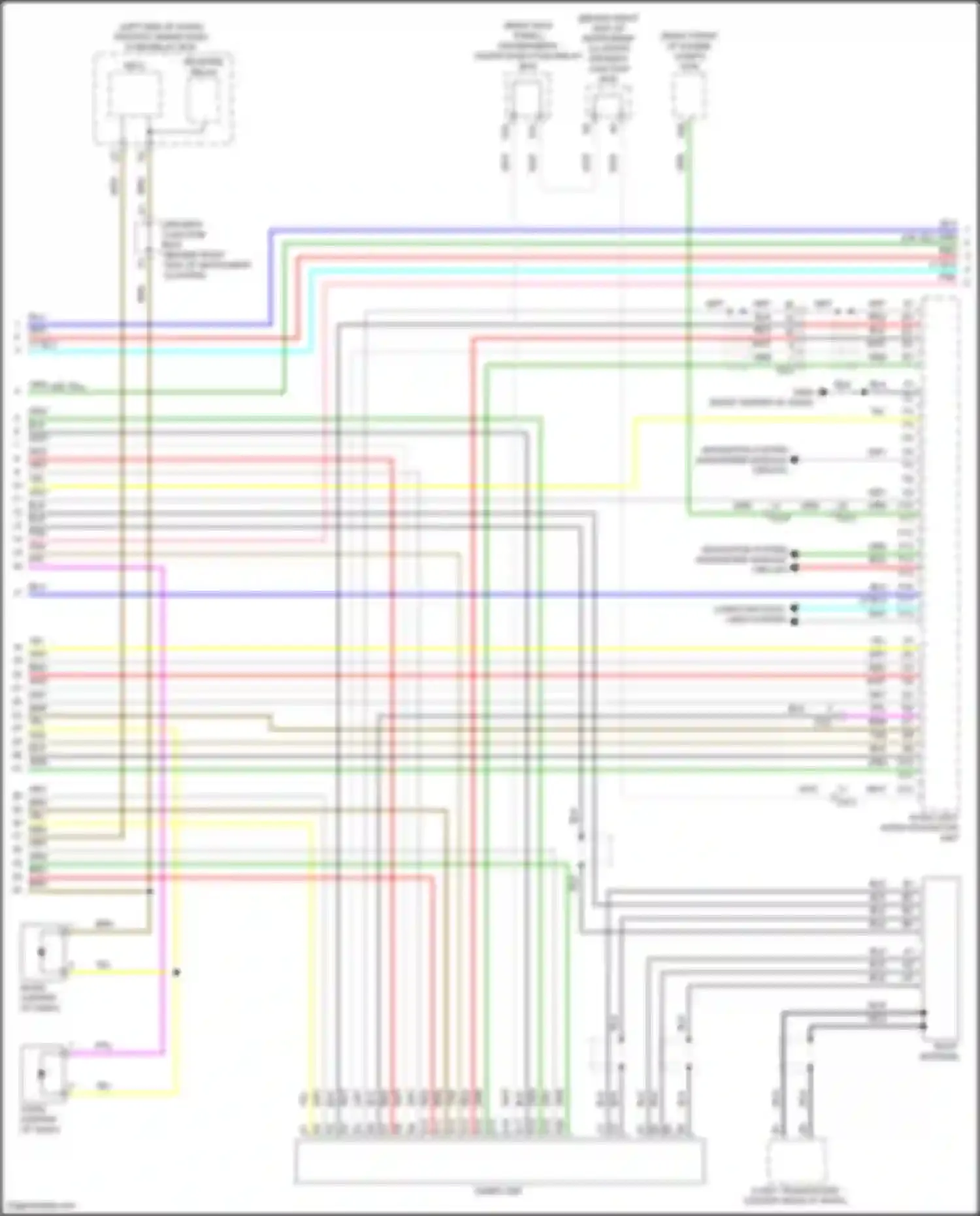 Wiring diagram navigation system for Acura MDX III facelift 2 (2016-2021) (5 of 25)