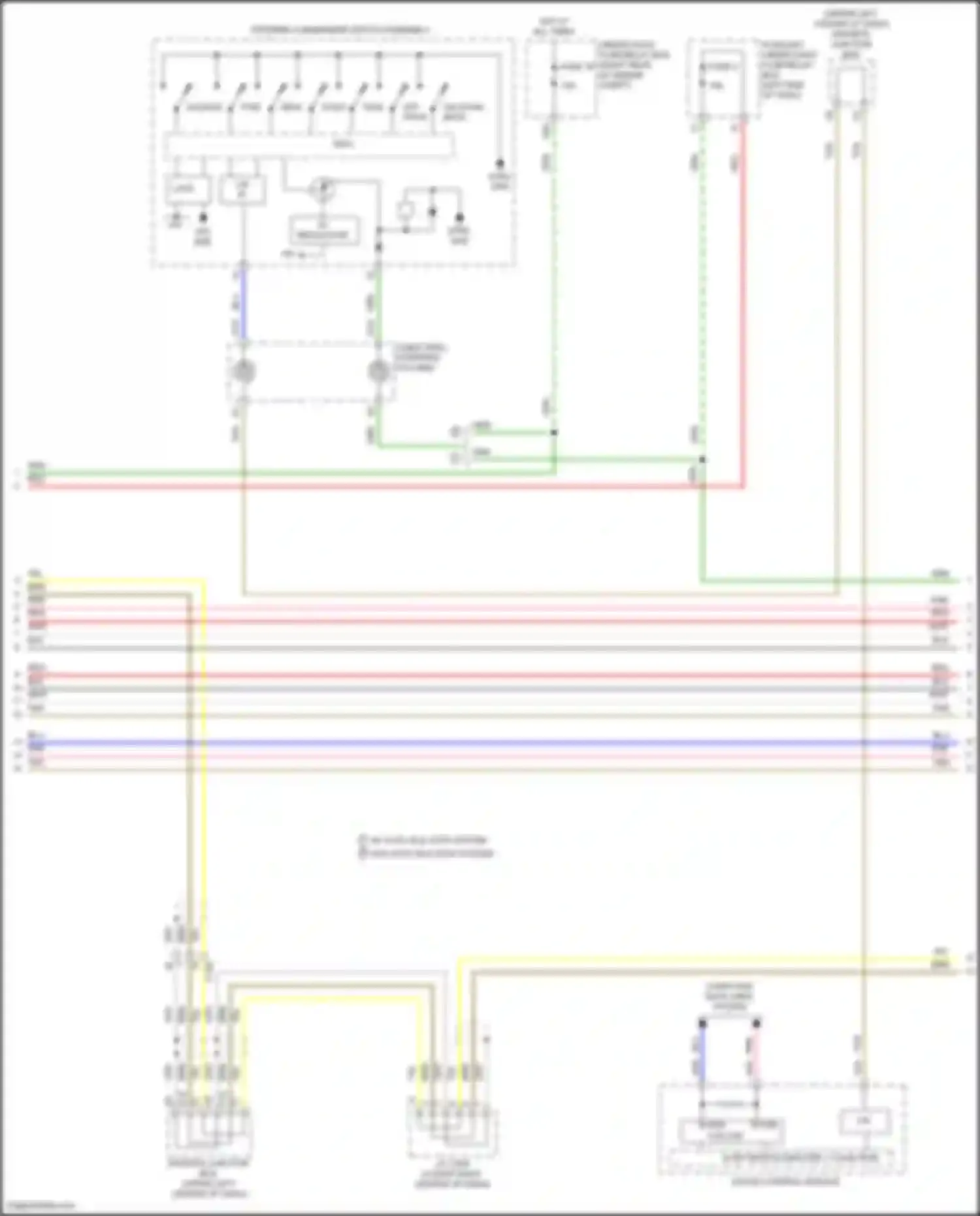 Wiring diagram off hook for Acura MDX III facelift 2 (2016-2021) (4 of 4)