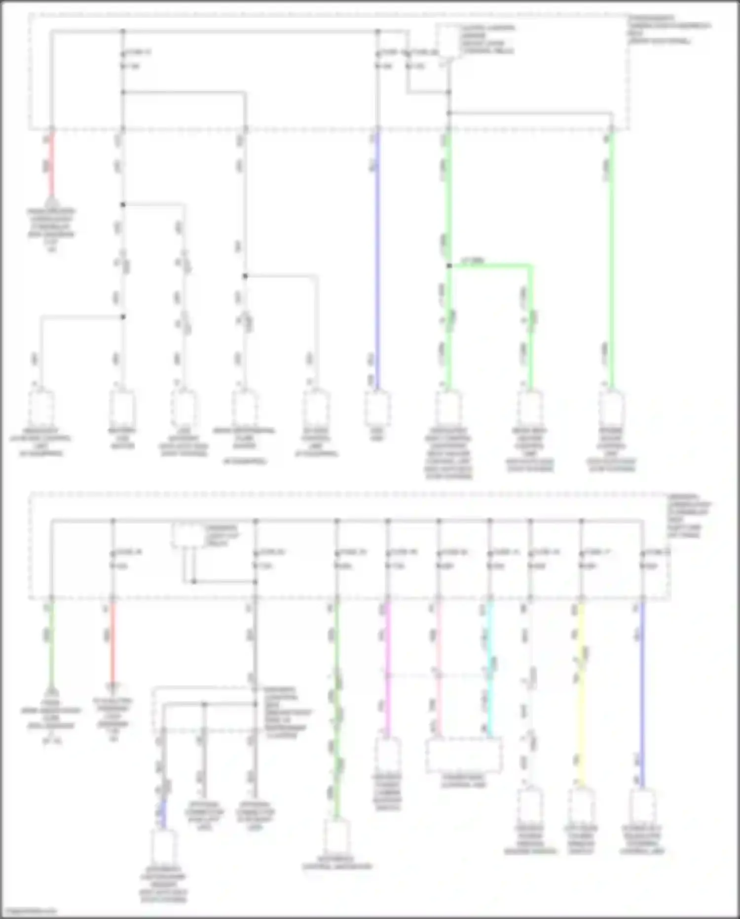 Wiring diagram passenger's under-dash fuse/relay box for Acura MDX III facelift 2 (2016-2021) (36 of 59)