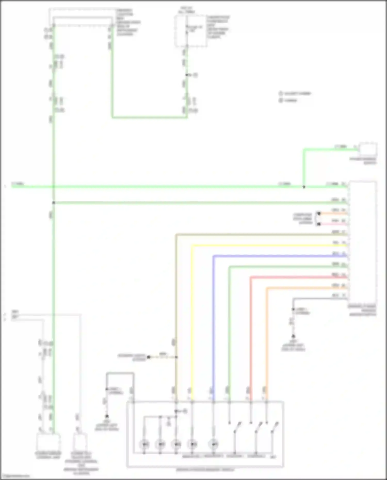 Wiring diagram power mirror control unit for Acura MDX III facelift 2 (2016-2021) (1 of 9)