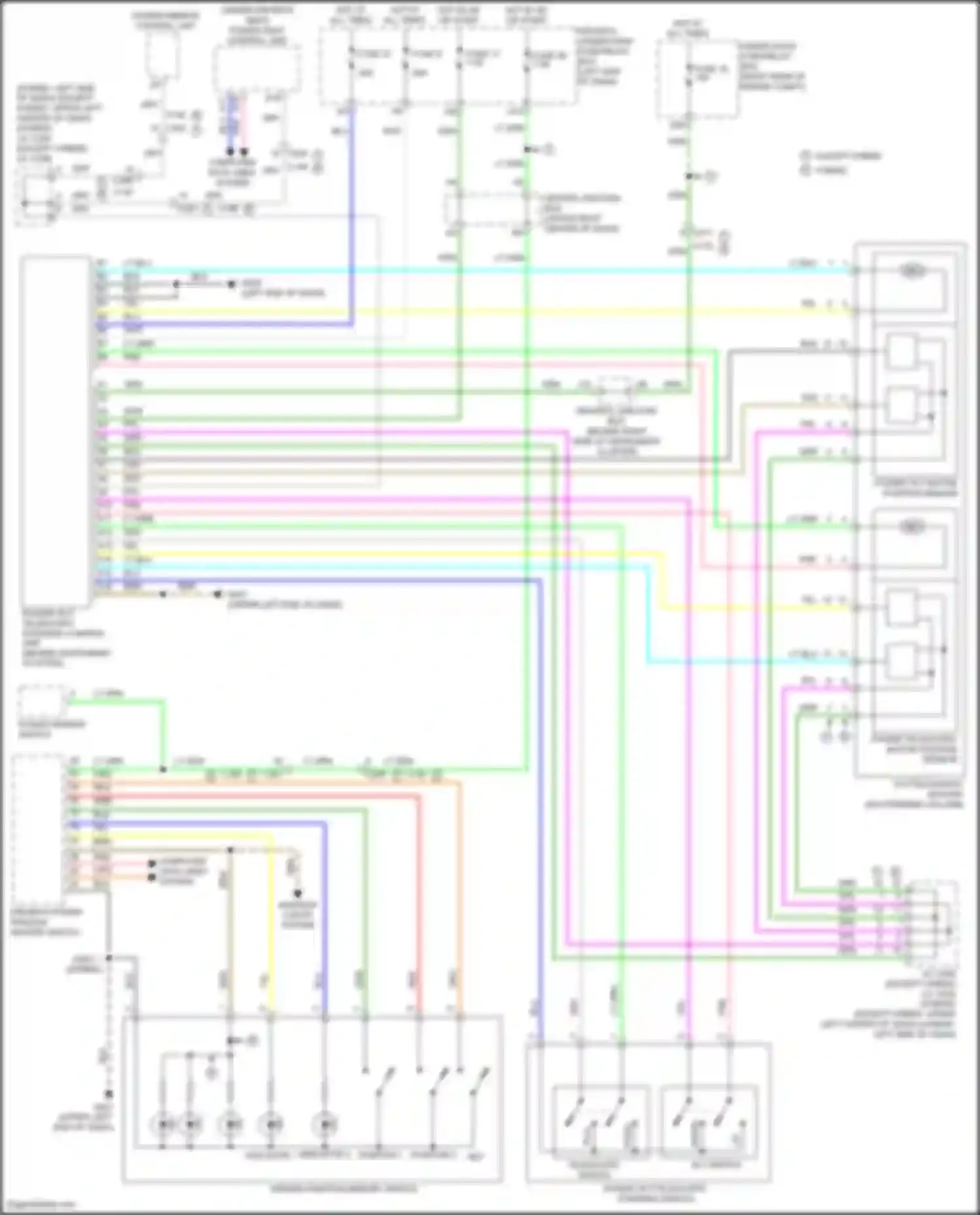 Wiring diagram power tilt motor position sensor for Acura MDX III facelift 2 (2016-2021) (1 of 1)