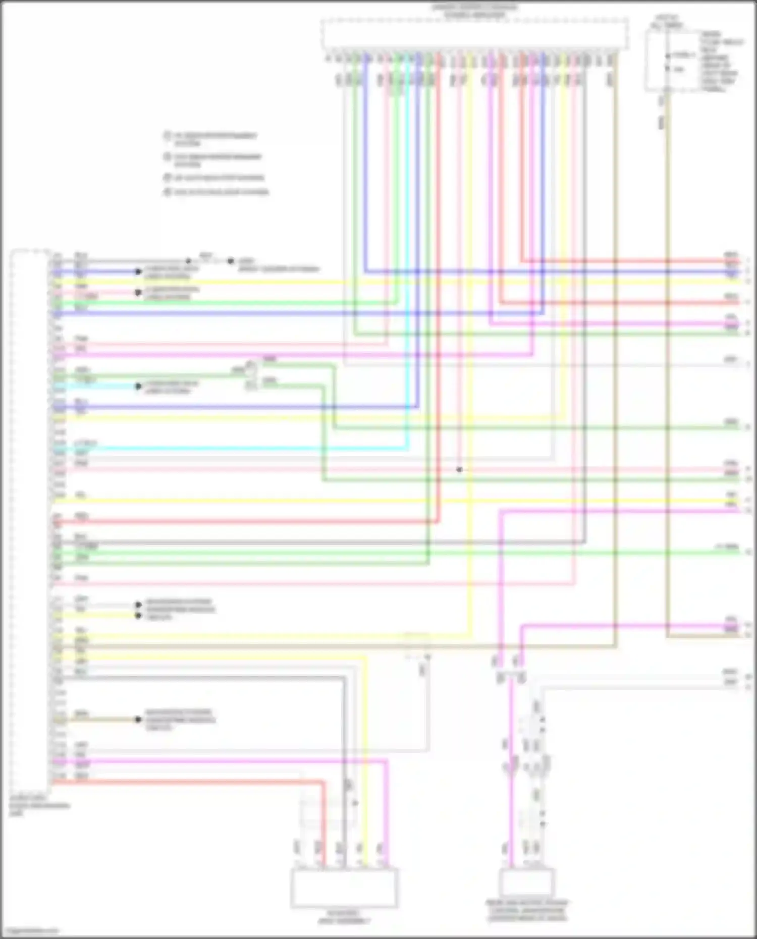 Wiring diagram rear fuse/ relay box for Acura MDX III facelift 2 (2016-2021) (5 of 16)