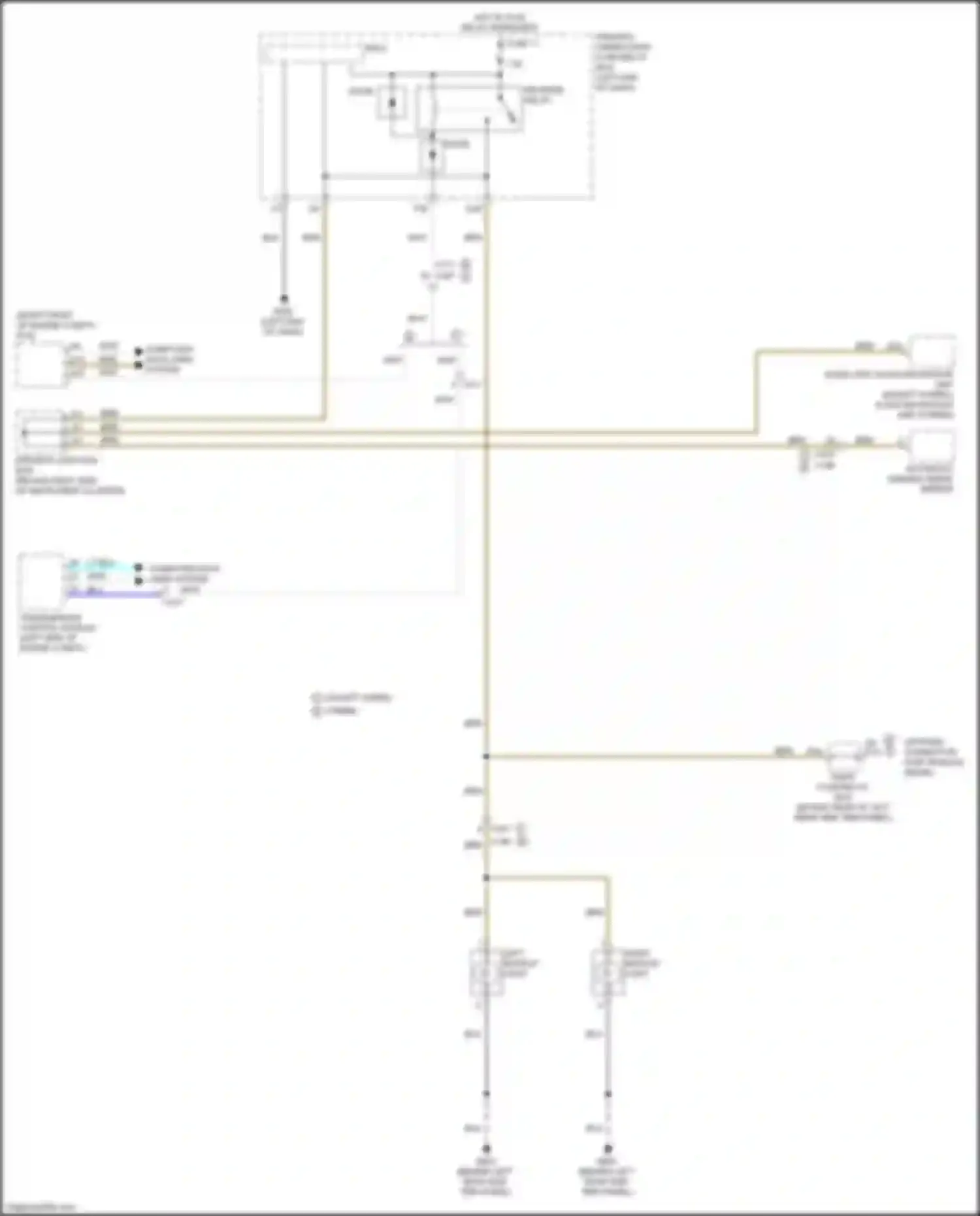 Wiring diagram rear fuse/relay box for Acura MDX III facelift 2 (2016-2021) (11 of 21)