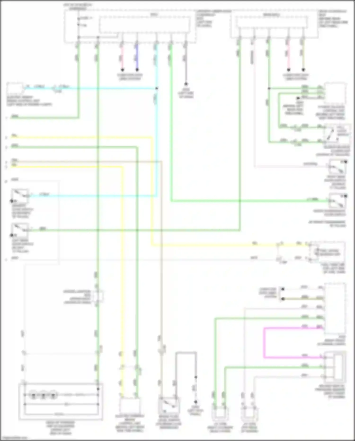Wiring diagram rear fuse/relay box for Acura MDX III facelift 2 (2016-2021) (16 of 21)