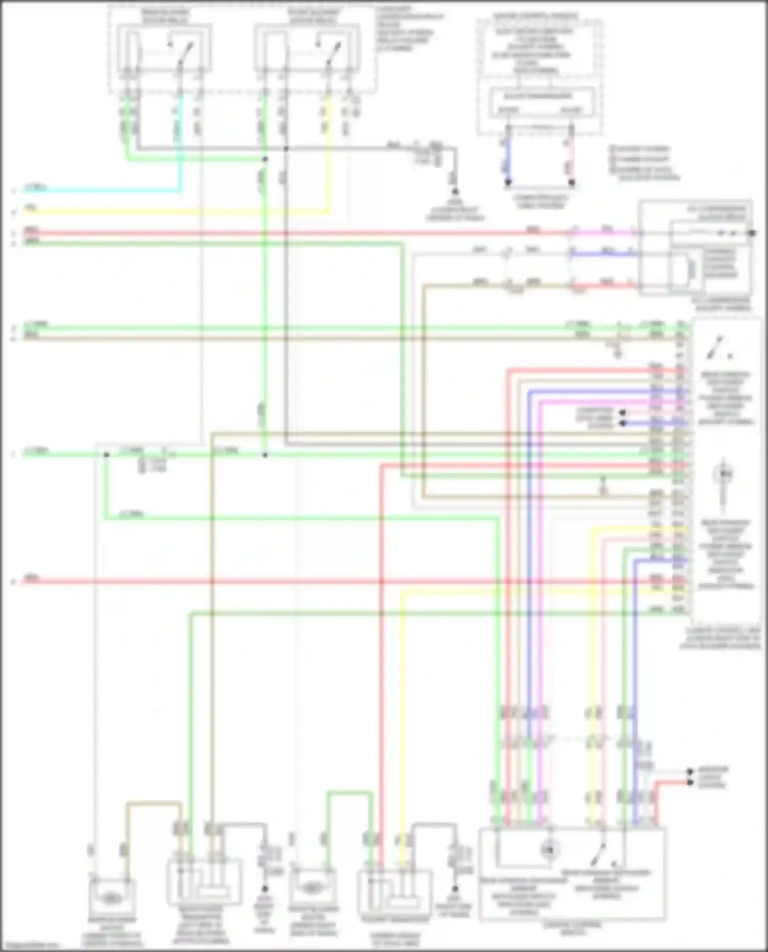 Wiring diagram rear power transistor for Acura MDX III facelift 2 (2016-2021) (1 of 3)