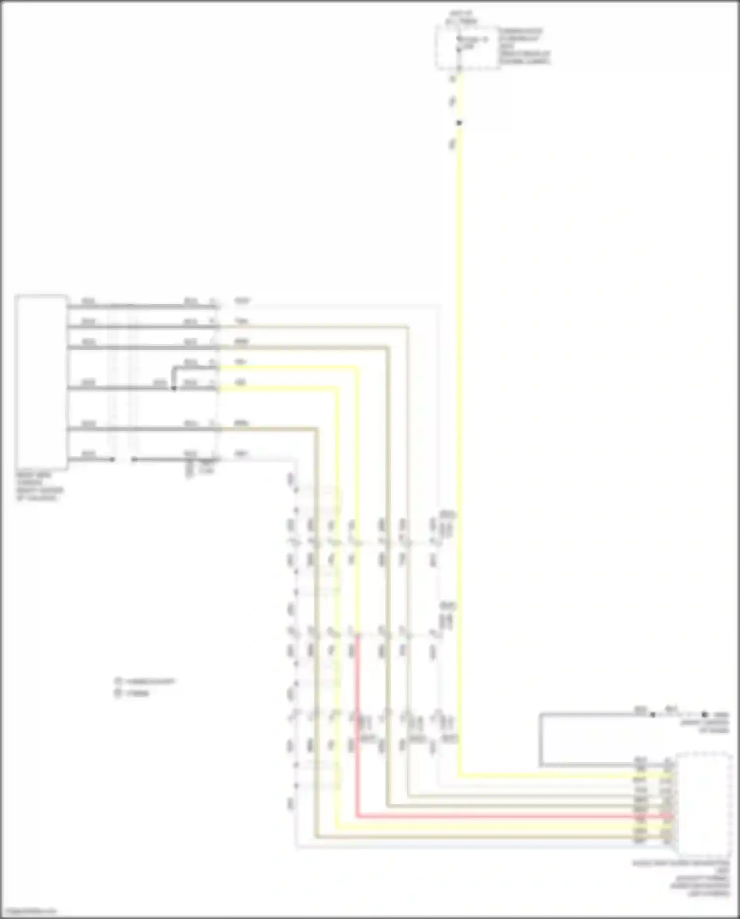 Wiring diagram rear view camera for Acura MDX III facelift 2 (2016-2021) (3 of 3)