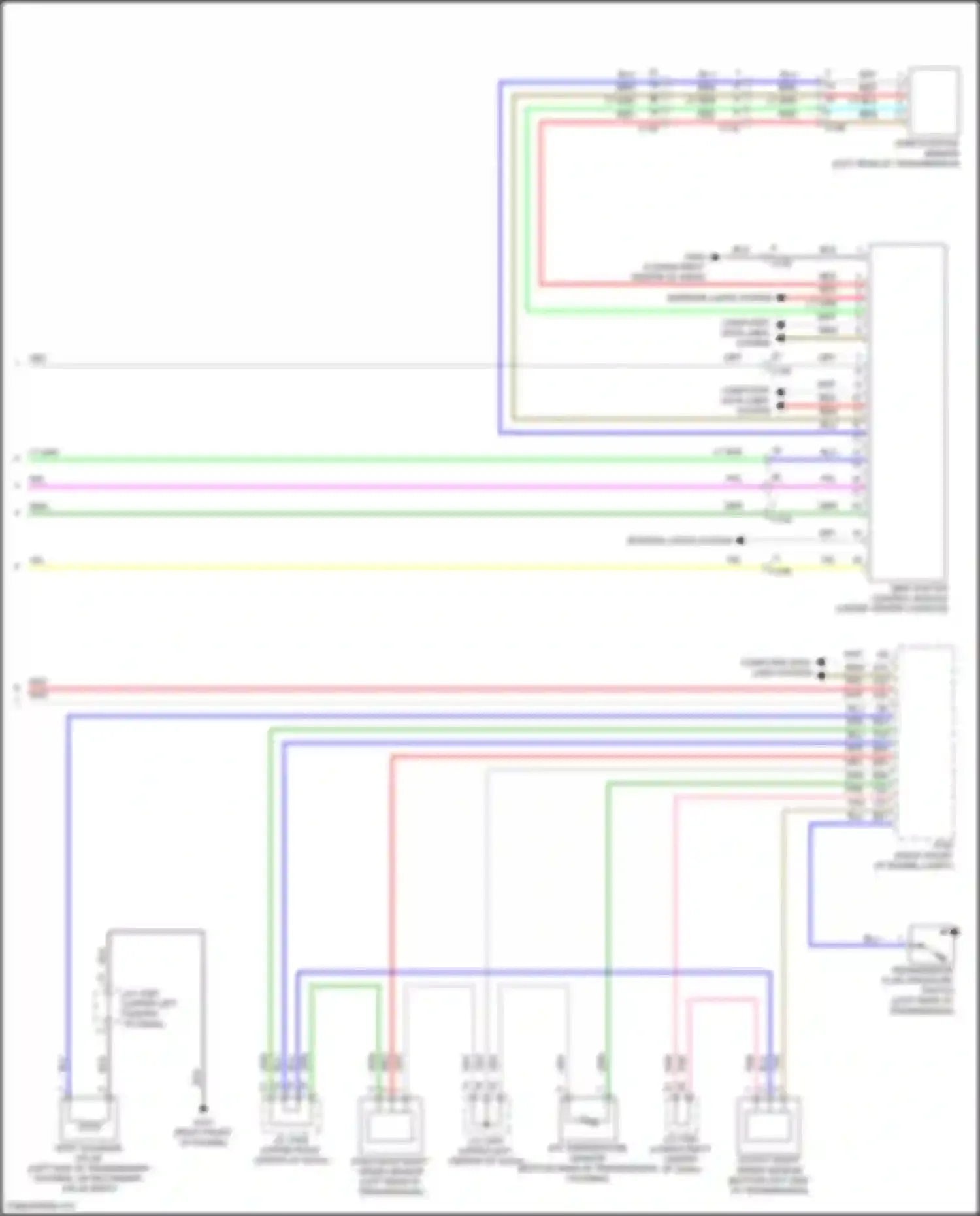 Wiring diagram (right front of engine for Acura MDX III facelift 2 (2016-2021) (2 of 17)
