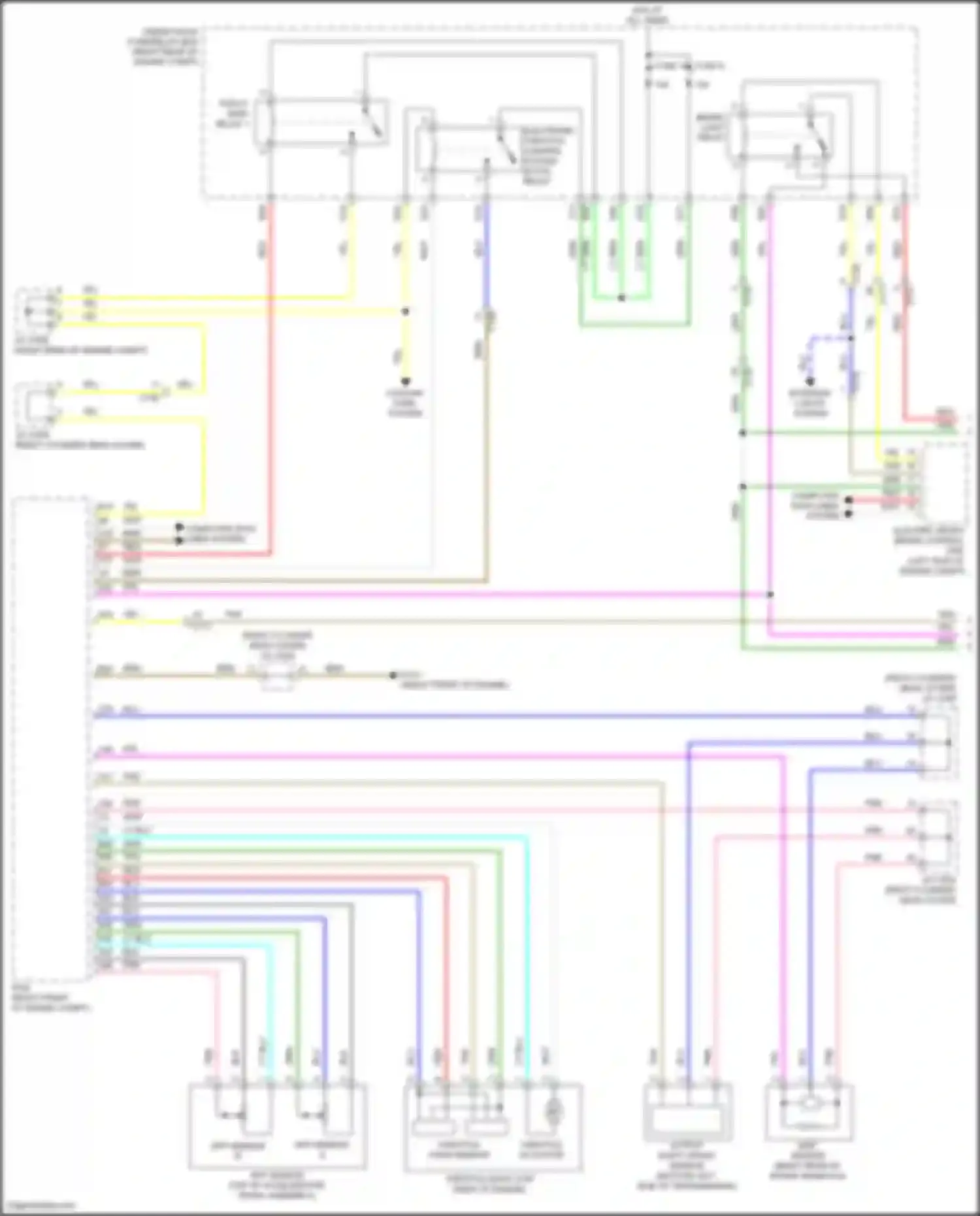 Wiring diagram (right front of engine for Acura MDX III facelift 2 (2016-2021) (5 of 17)