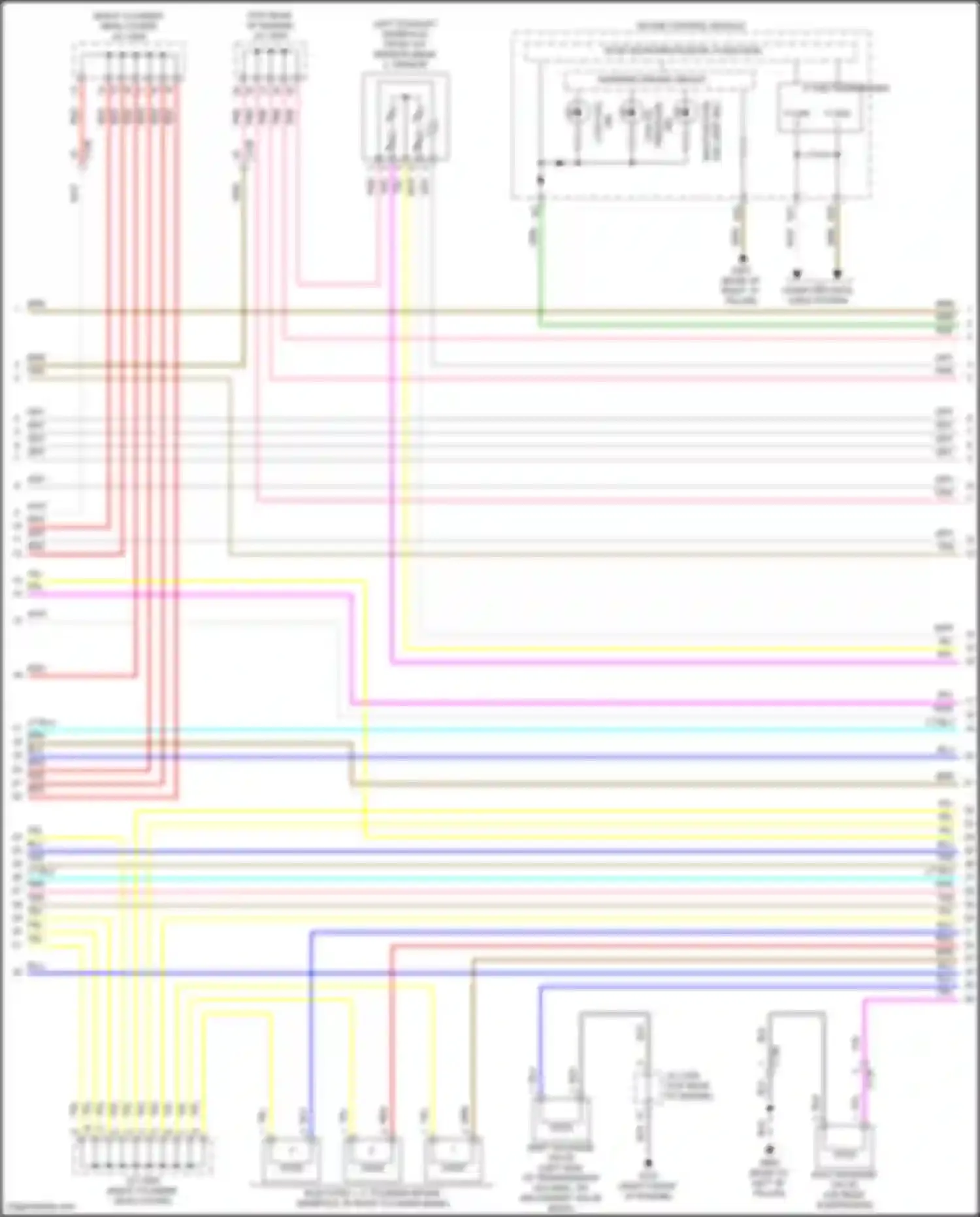 Wiring diagram (right front of engine for Acura MDX III facelift 2 (2016-2021) (11 of 17)