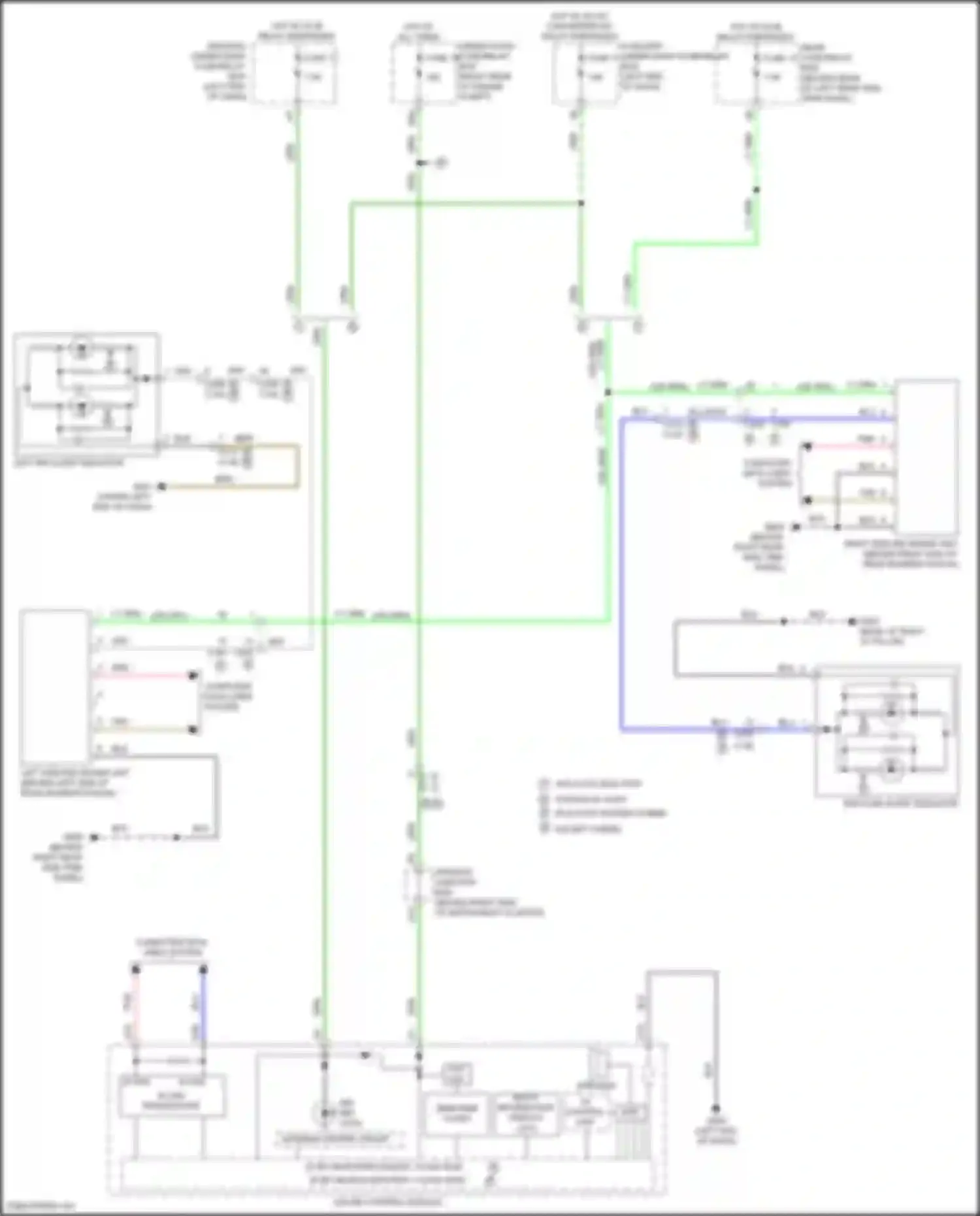 Wiring diagram right side bsi radar unit for Acura MDX III facelift 2 (2016-2021) (1 of 9)