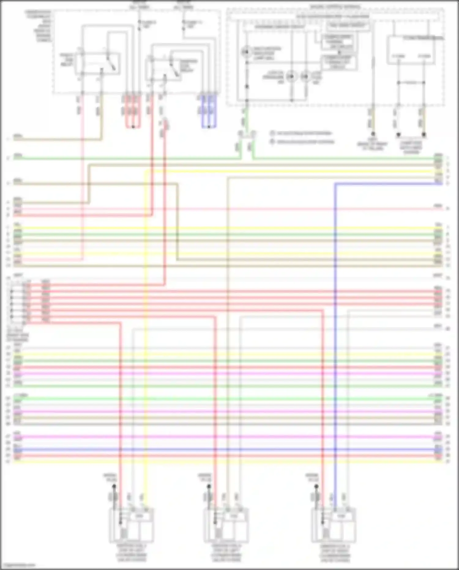 Wiring diagram (right side of engine for Acura MDX III facelift 2 (2016-2021) (13 of 13)
