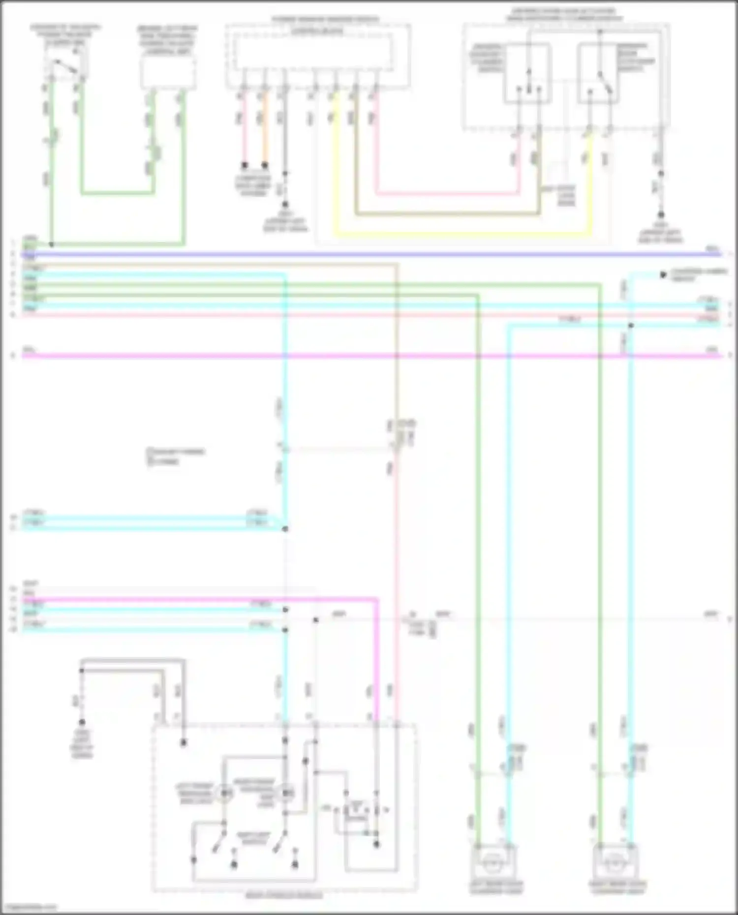 Wiring diagram roof console module for Acura MDX III facelift 2 (2016-2021) (2 of 10)