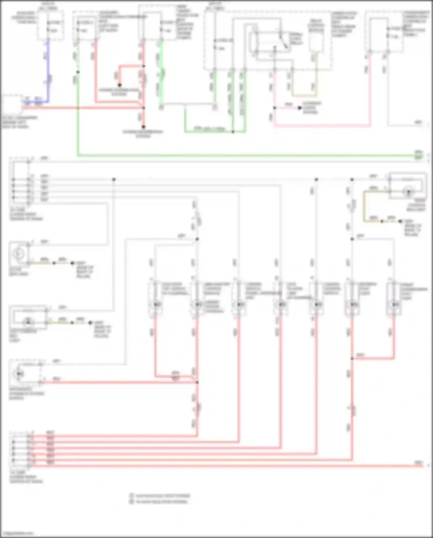 Wiring diagram small light relay for Acura MDX III facelift 2 (2016-2021) (2 of 6)