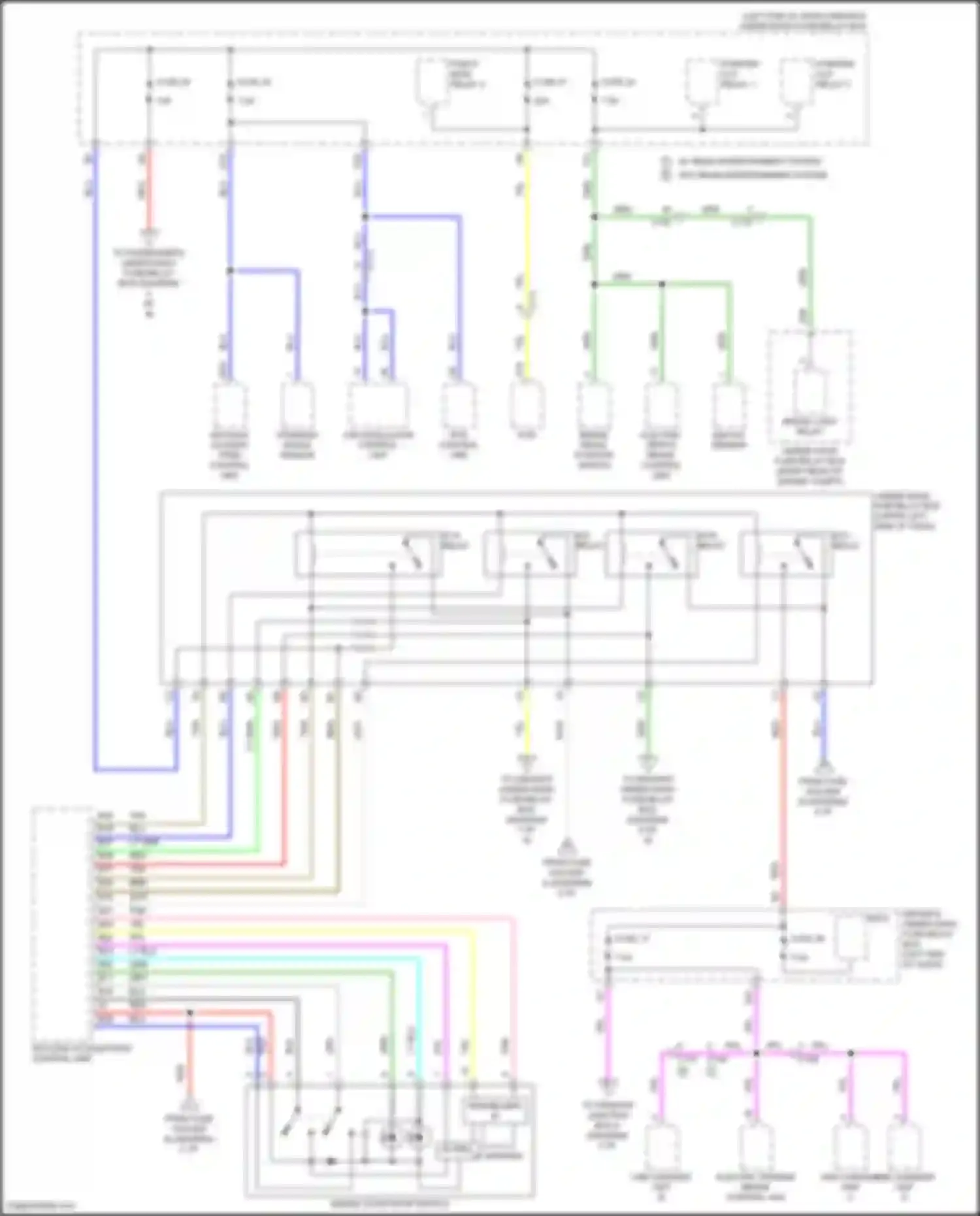 Wiring diagram starter cut relay 1 for Acura MDX III facelift 2 (2016-2021) (5 of 7)