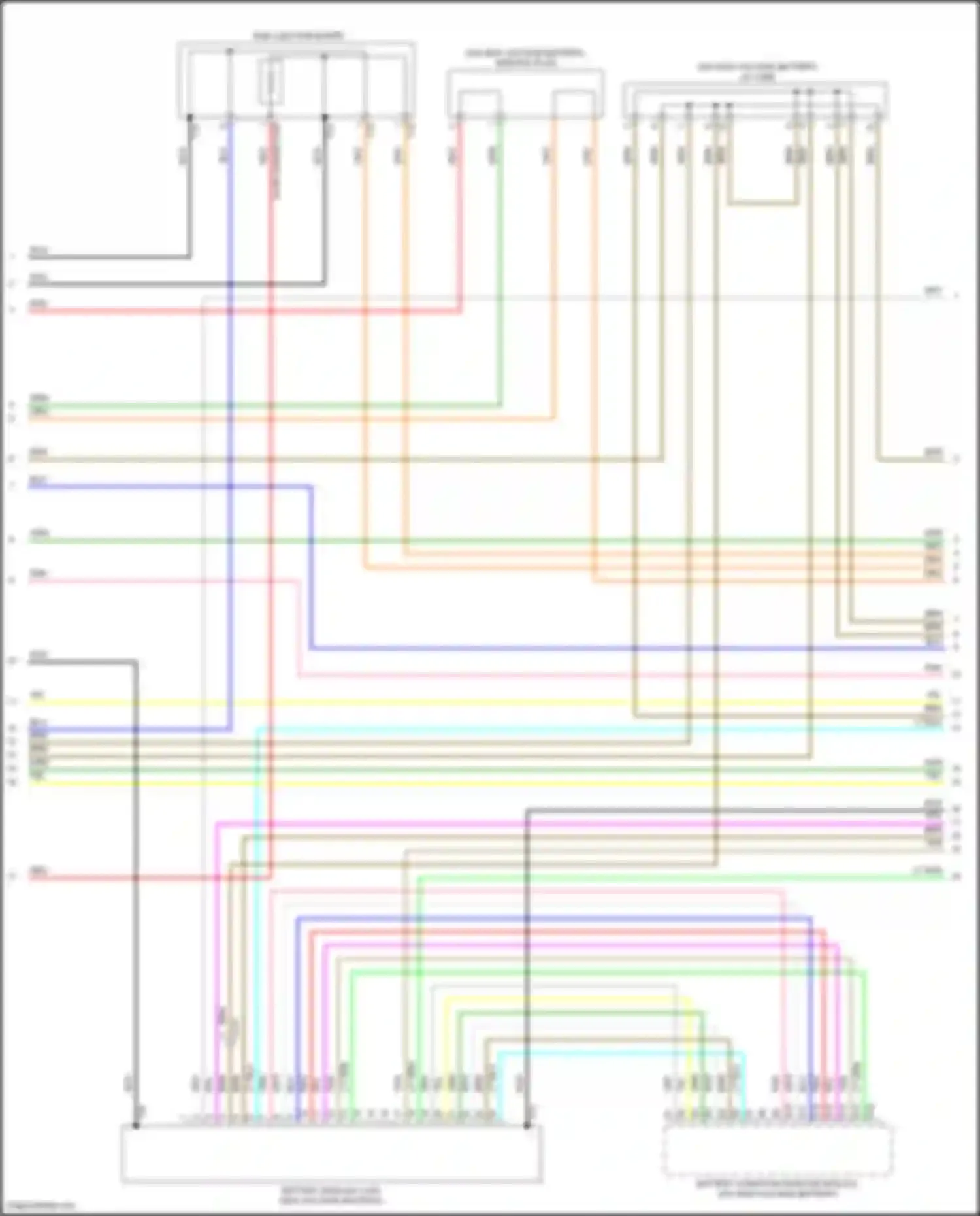 Wiring diagram sub junction board for Acura MDX III facelift 2 (2016-2021) (1 of 1)