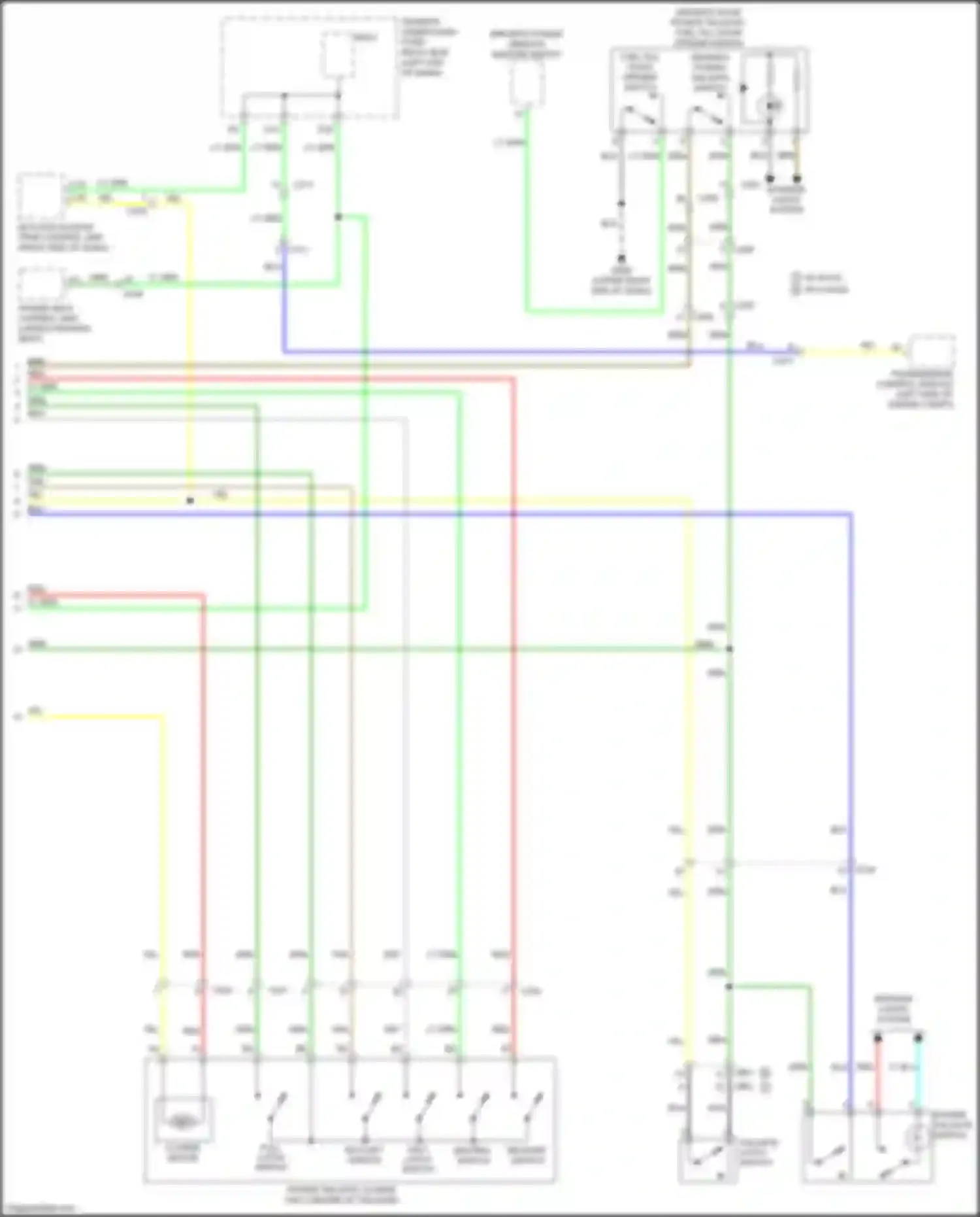 Wiring diagram tailgate latch switch for Acura MDX III facelift 2 (2016-2021) (3 of 3)