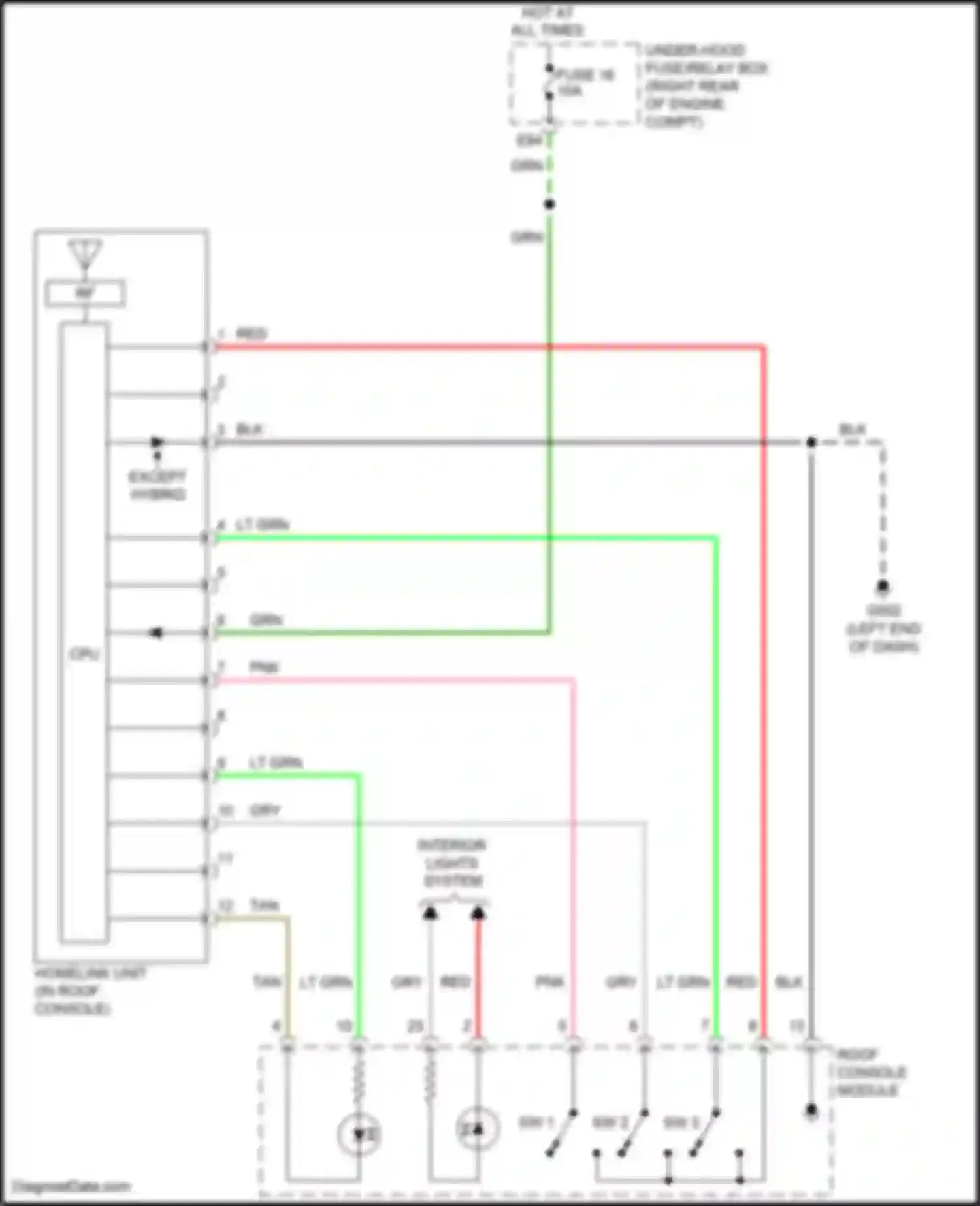 Wiring diagram tan for Acura MDX III facelift 2 (2016-2021) (56 of 165)