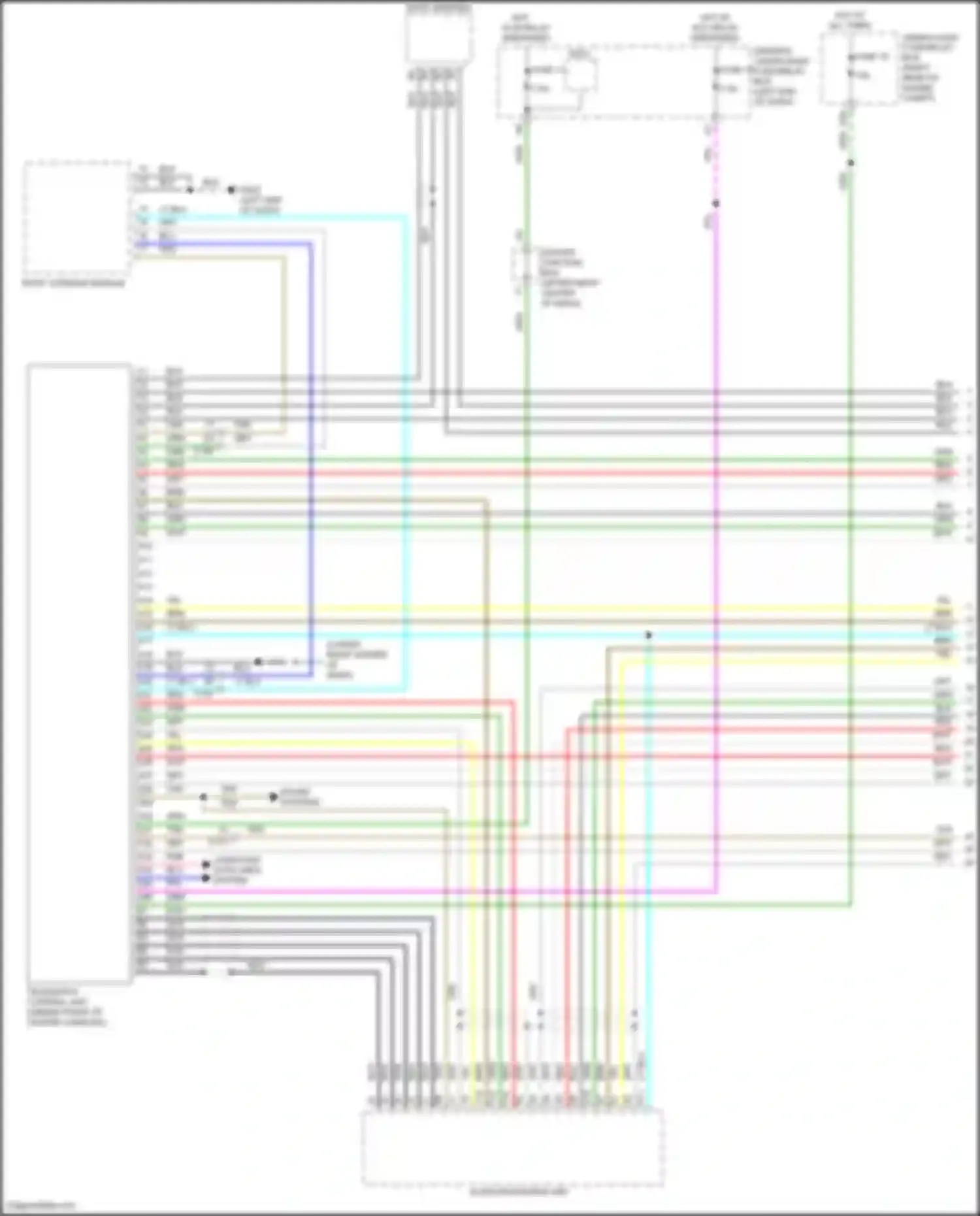 Wiring diagram telematics control unit for Acura MDX III facelift 2 (2016-2021) (3 of 7)
