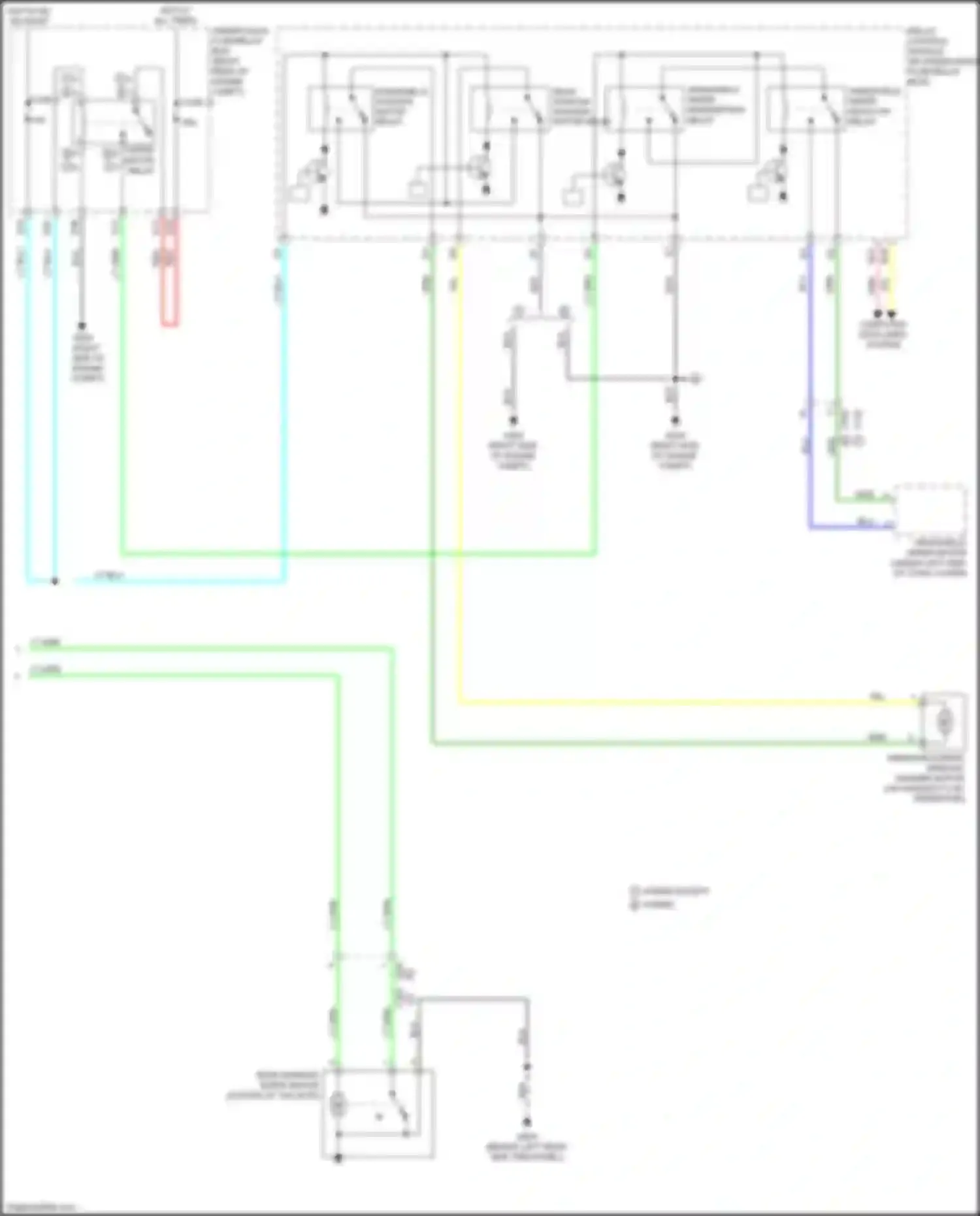 Wiring diagram under-hood fuse/relay box for Acura MDX III facelift 2 (2016-2021) (68 of 91)