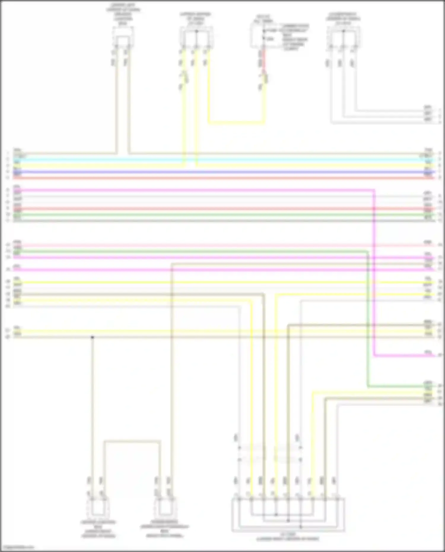 Wiring diagram under-hood fuse/relay box for Acura MDX III facelift 2 (2016-2021) (15 of 91)