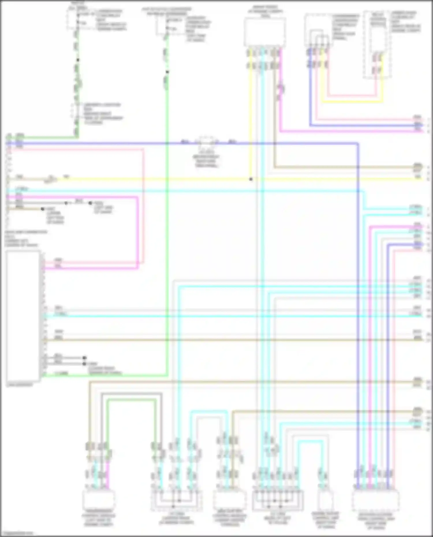 Wiring diagram under-hood fuse/relay box for Acura MDX III facelift 2 (2016-2021) (11 of 91)