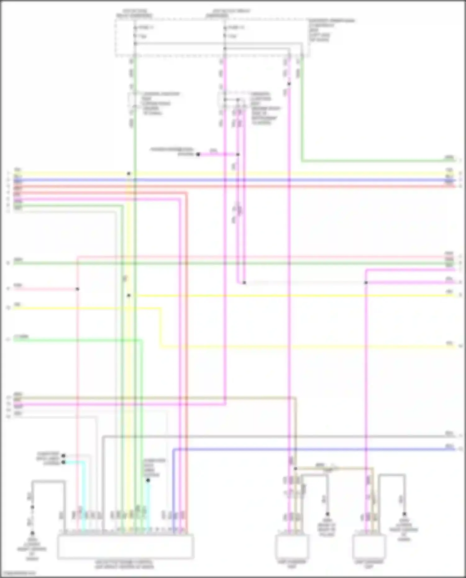 Wiring diagram usb charger unit a for Acura MDX III facelift 2 (2016-2021) (9 of 12)