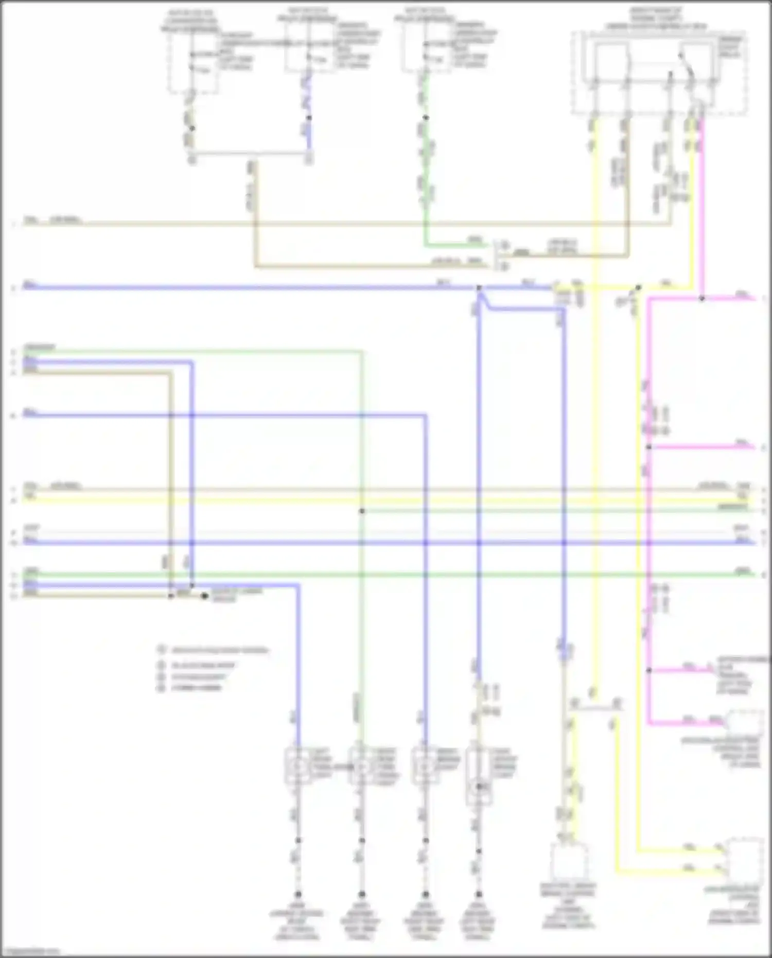 Wiring diagram w/ auto idle stop system except hybrid hybrid for Acura MDX III facelift 2 (2016-2021) (2 of 2)