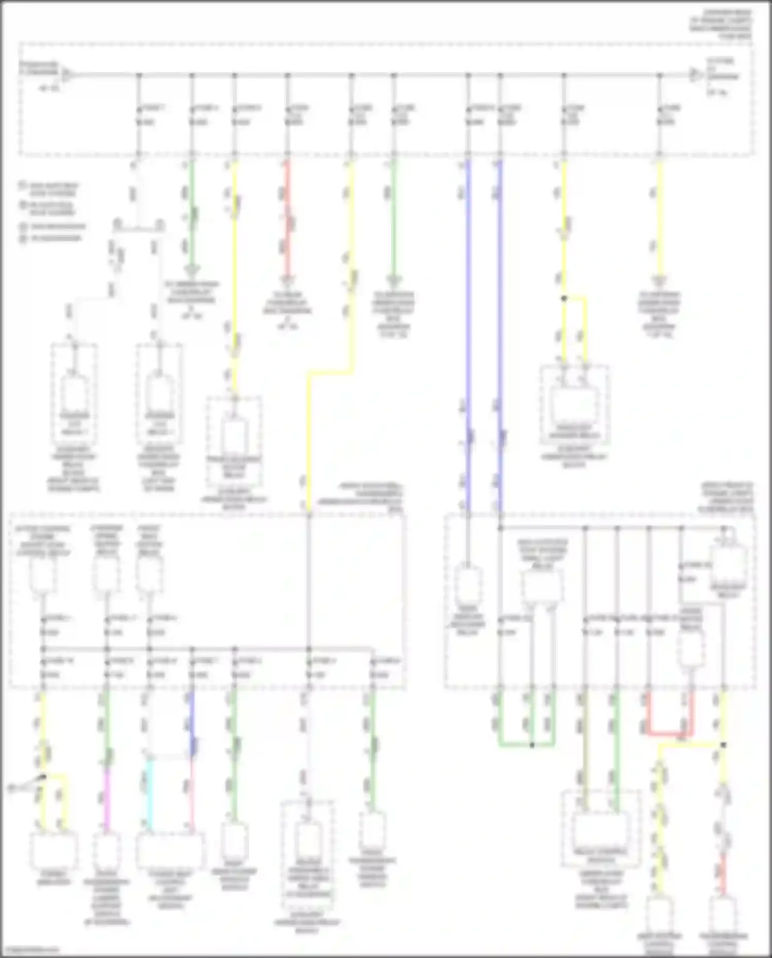 Wiring diagram w/o auto idle stop system w/ auto idle stop system for Acura MDX III facelift 2 (2016-2021) (7 of 16)