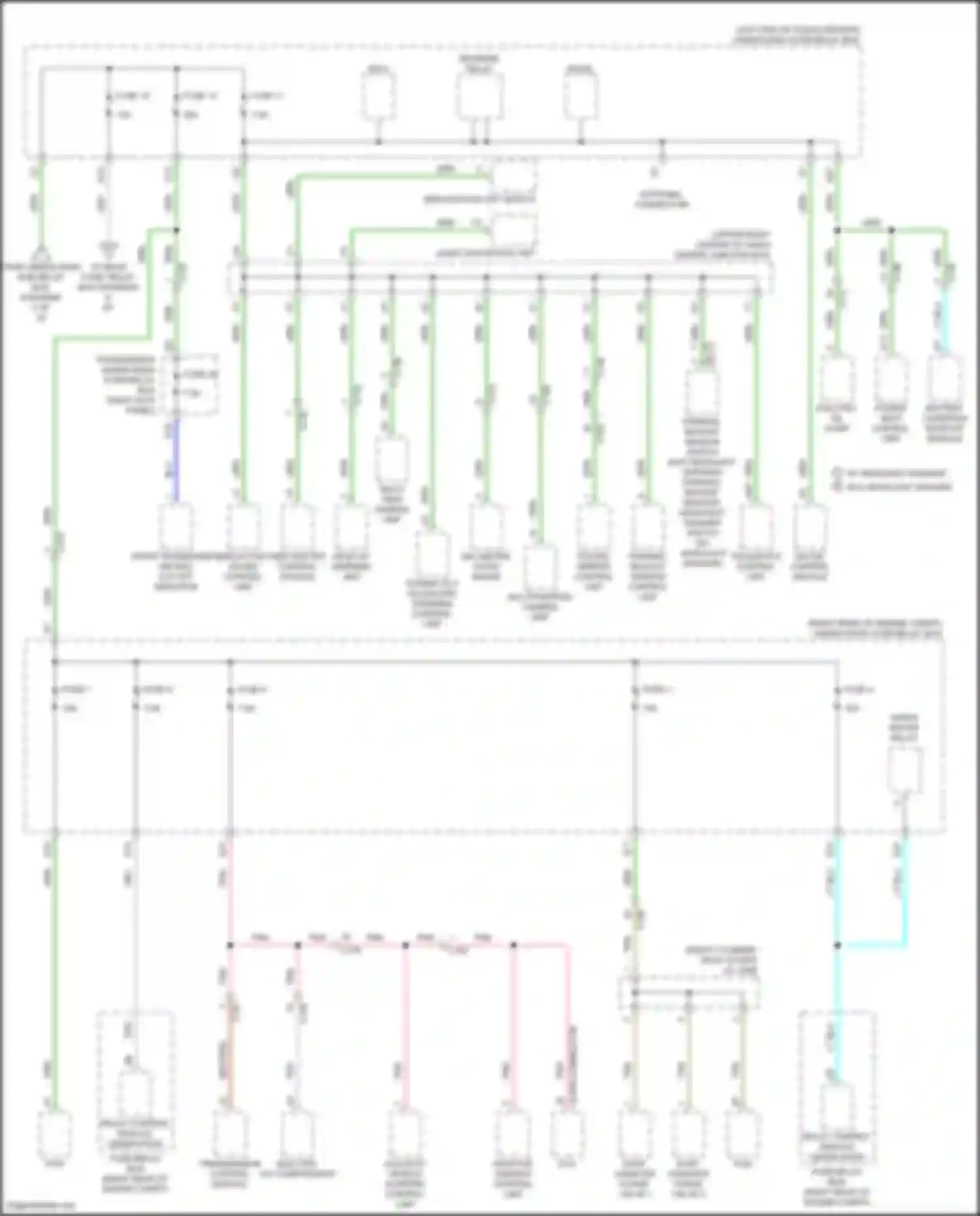Wiring diagram w/o headlight washer for Acura MDX III facelift 2 (2016-2021) (3 of 3)