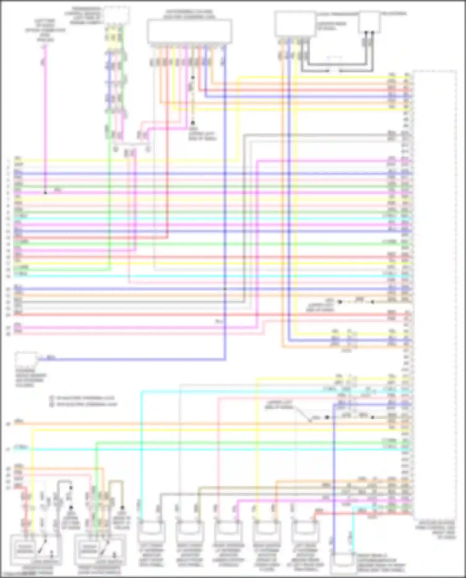 Car Wiring Diagrams for MDX Acura III facelift (2015-2016): Power door locks circuit (6 of 6)