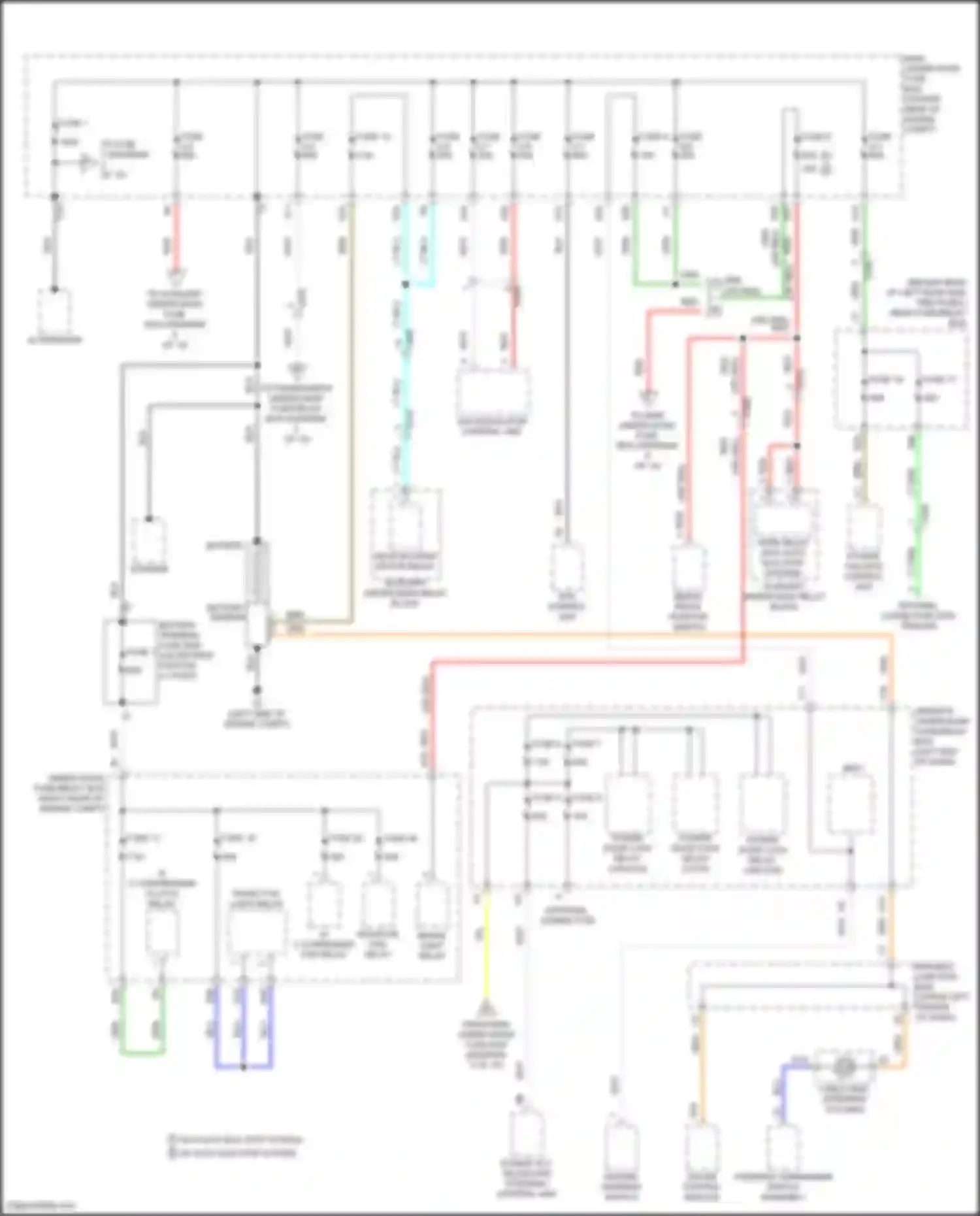 Wiring diagram a/c compressor clutch relay for Acura MDX III facelift (2015-2016) (2 of 3)