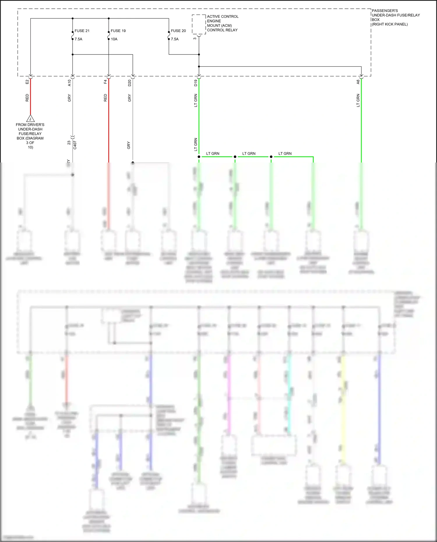 Acura MDX III facelift (2015-2016) automatic lighting/rain sensor wiring diagram  (1 of 1)