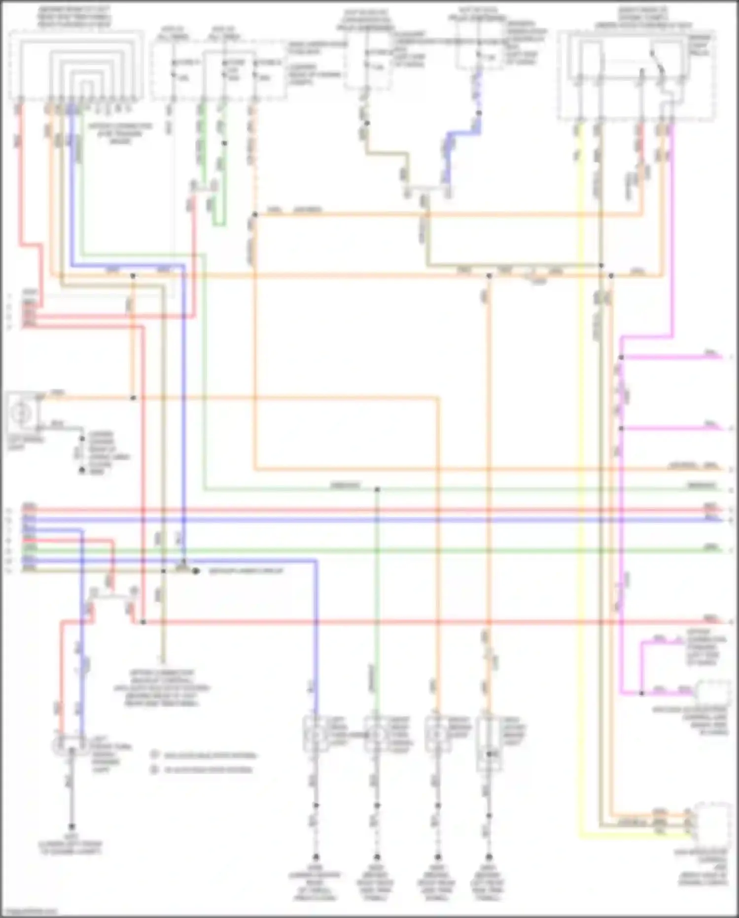 Wiring diagram auxiliary under-dash fuse/relay box for Acura MDX III facelift (2015-2016) (31 of 34)