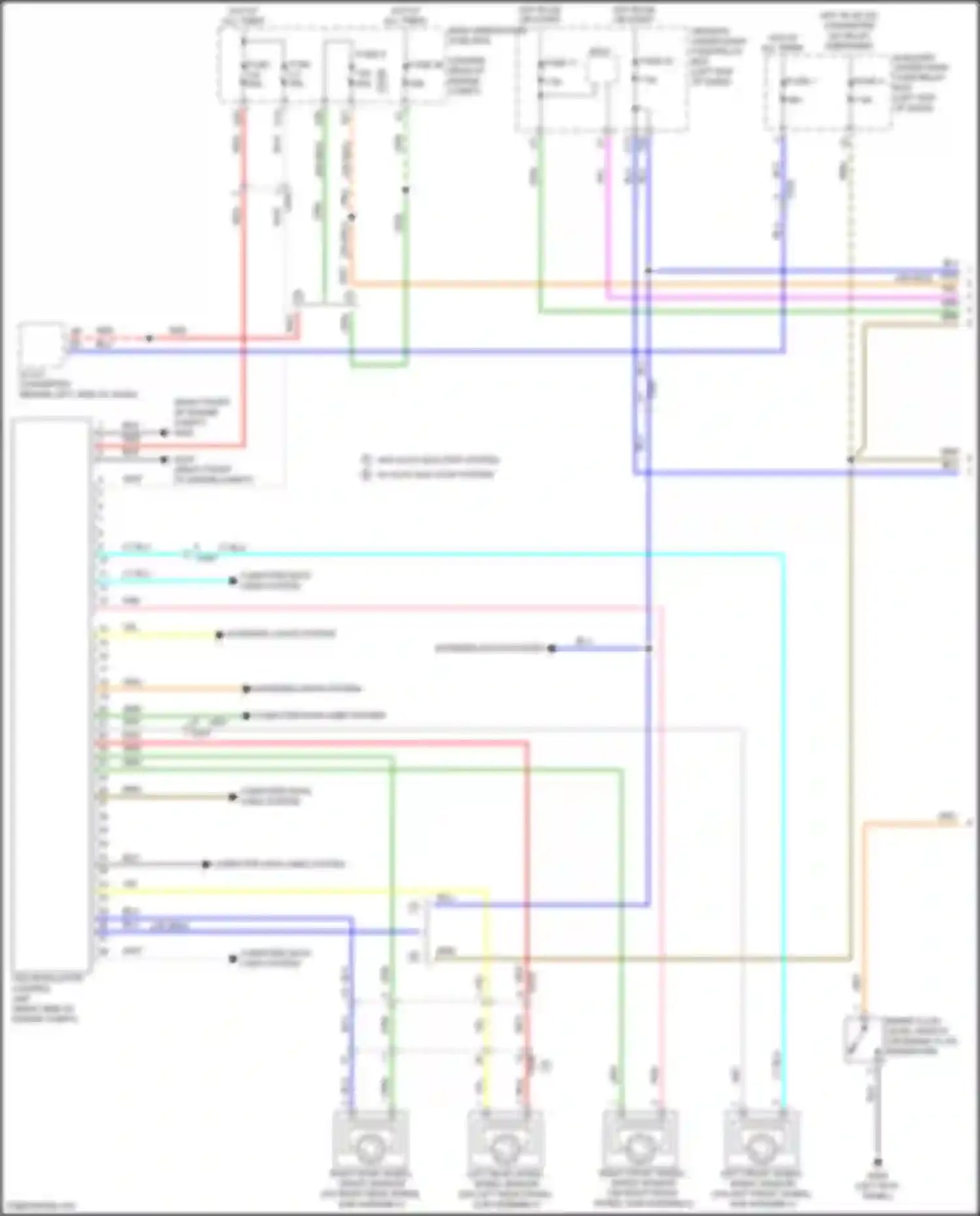 Wiring diagram auxiliary under-dash fuse/relay box for Acura MDX III facelift (2015-2016) (11 of 34)