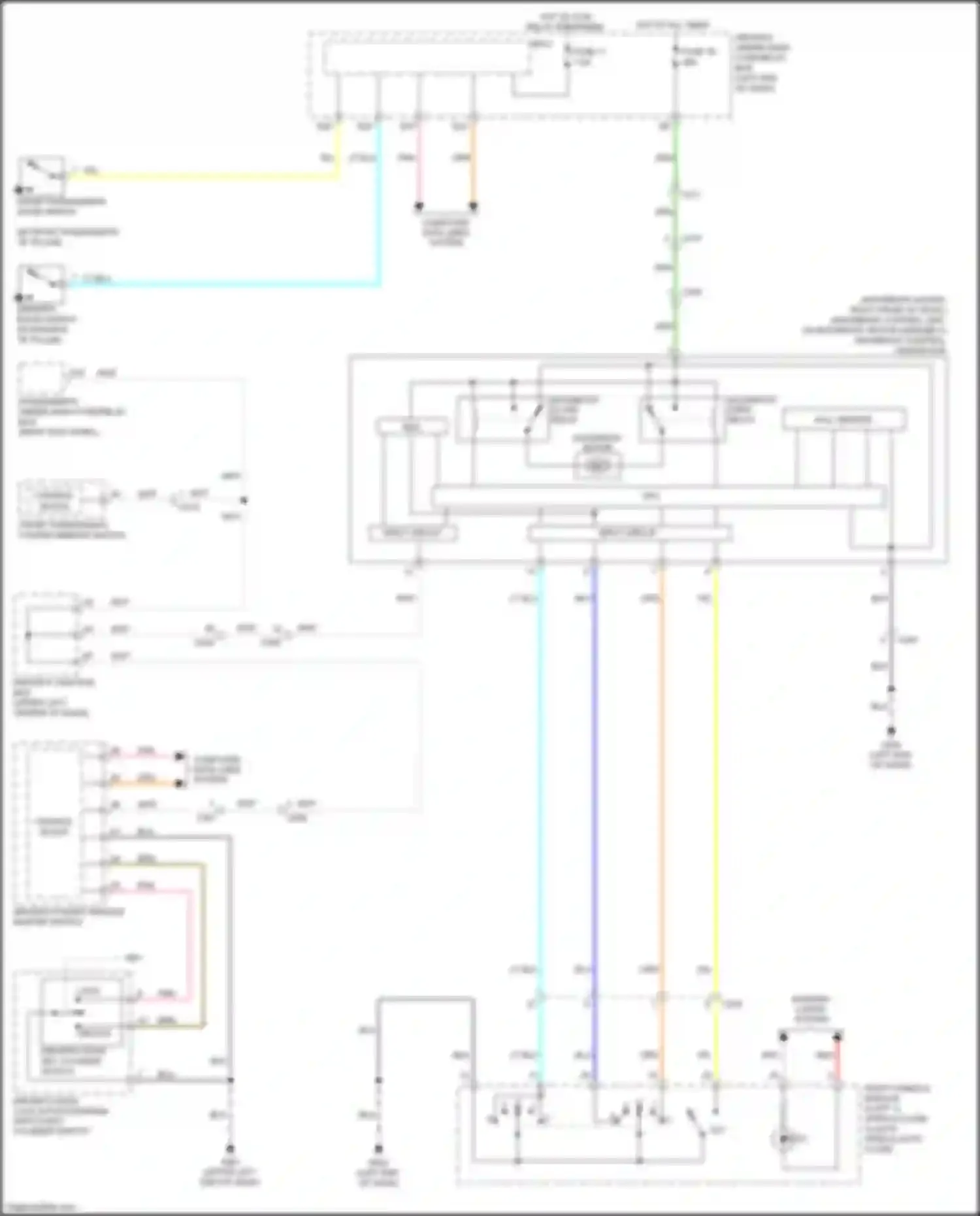 Wiring diagram computer data lines system for Acura MDX III facelift (2015-2016) (87 of 90)