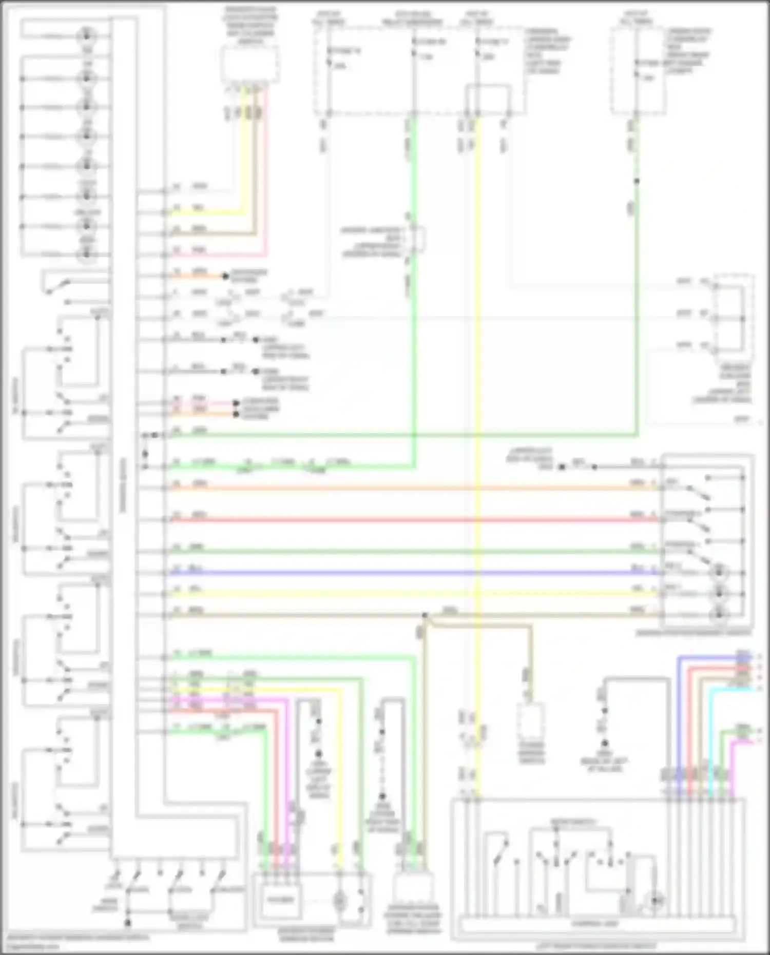 Wiring diagram control block for Acura MDX III facelift (2015-2016) (5 of 6)