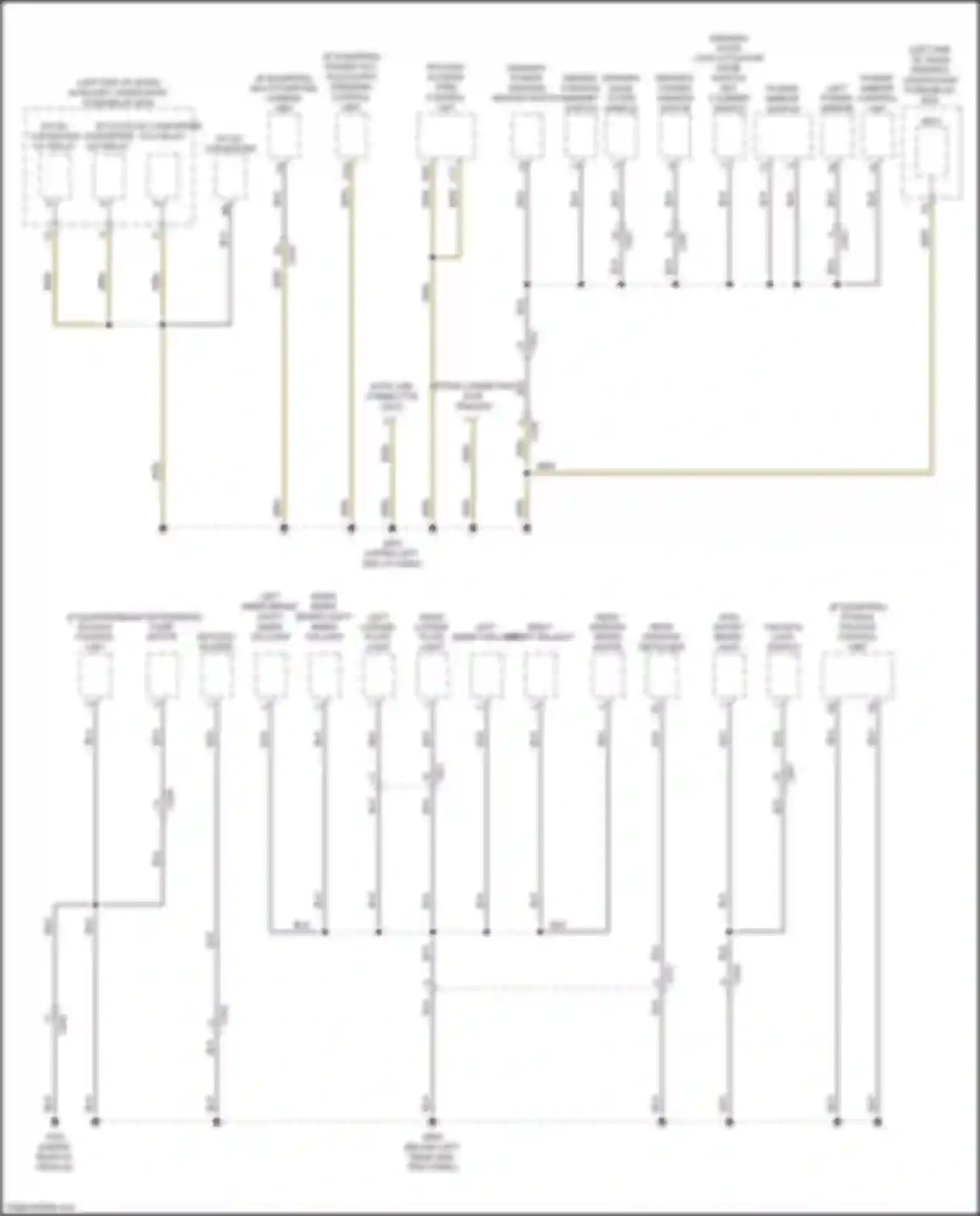 Wiring diagram driver's door outer handle for Acura MDX III facelift (2015-2016) (2 of 3)