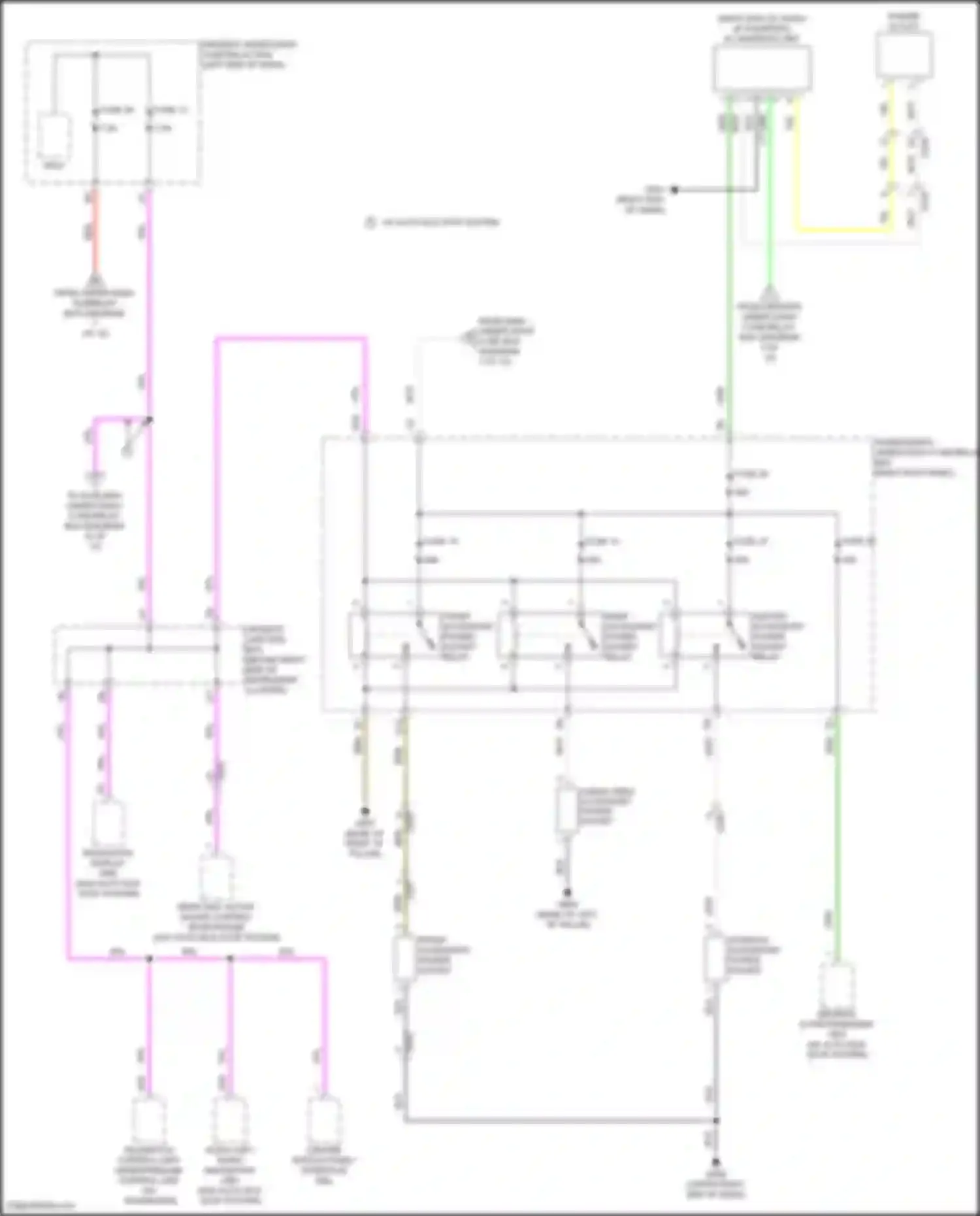 Wiring diagram driver's e-pretensioner unit for Acura MDX III facelift (2015-2016) (4 of 6)