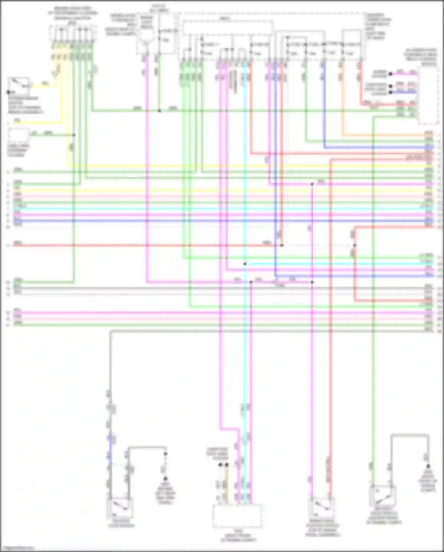 Wiring diagram driver's junction box a for Acura MDX III facelift (2015-2016) (46 of 46)