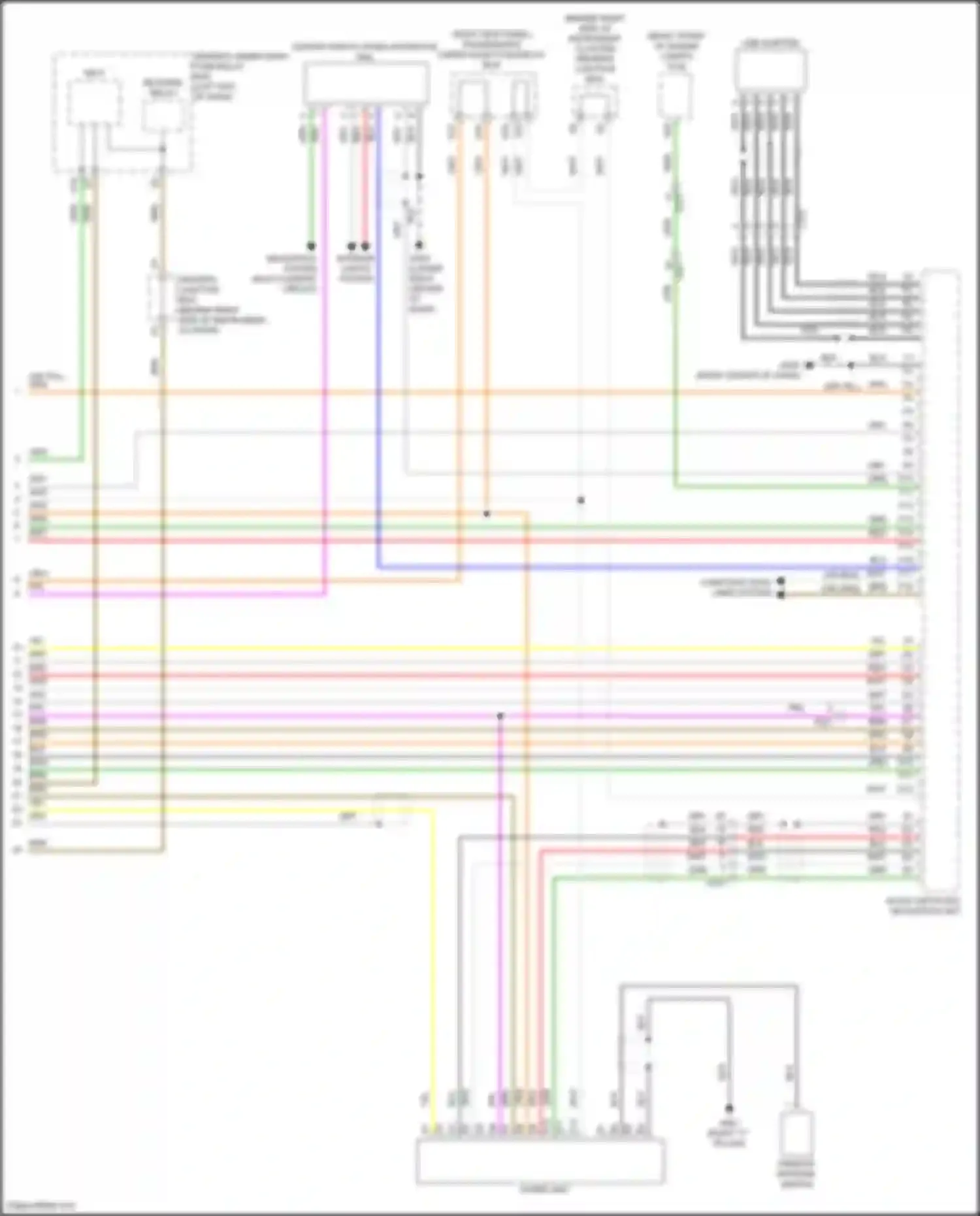 Wiring diagram driver's junction box a for Acura MDX III facelift (2015-2016) (20 of 46)