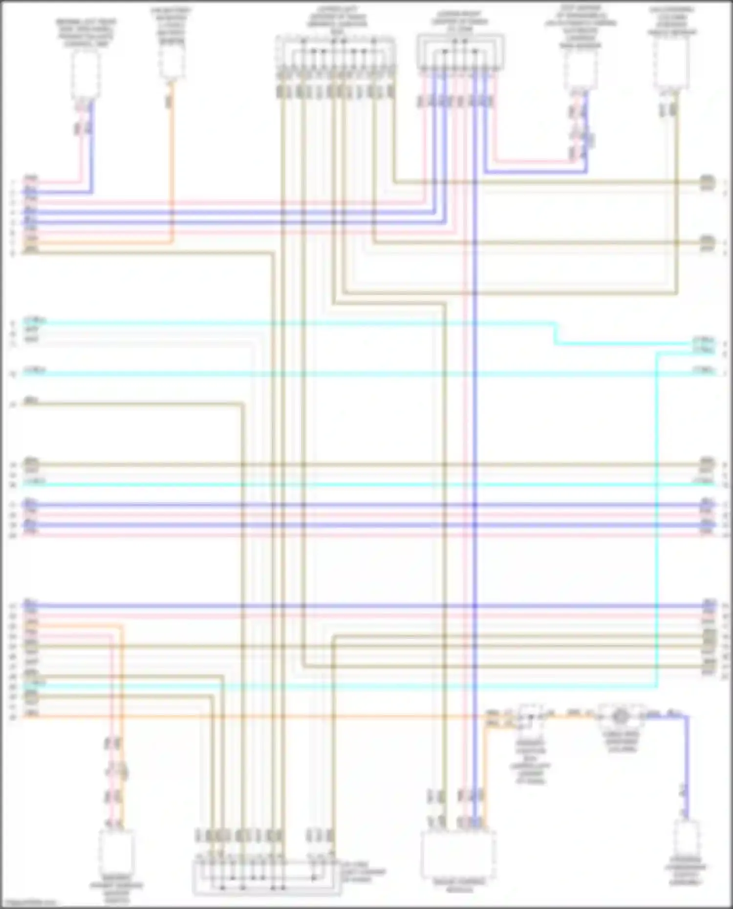 Wiring diagram driver's power window master switch for Acura MDX III facelift (2015-2016) (13 of 18)