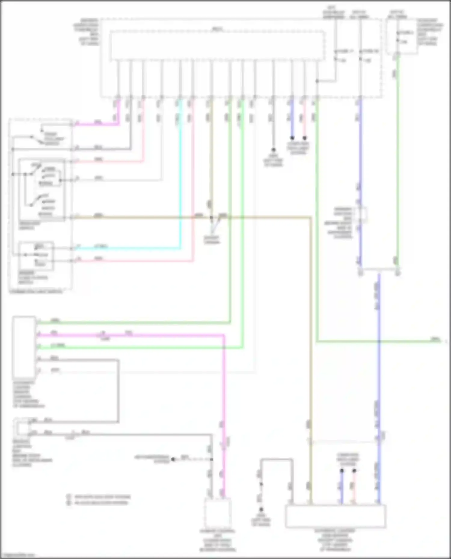 Wiring diagram driver's under-dash fuse/relay box for Acura MDX III facelift (2015-2016) (2 of 69)