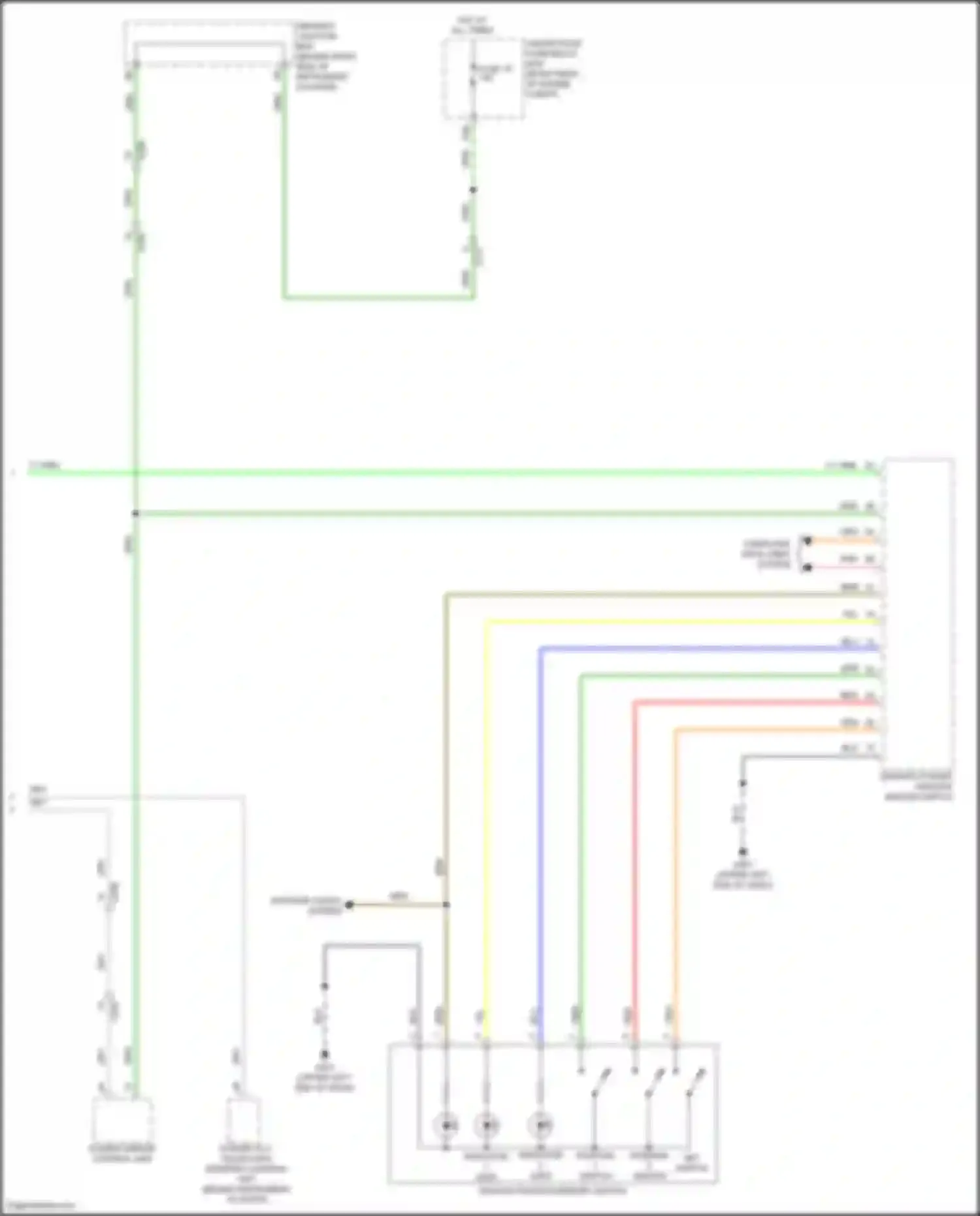 Wiring diagram driving position memory switch for Acura MDX III facelift (2015-2016) (1 of 6)