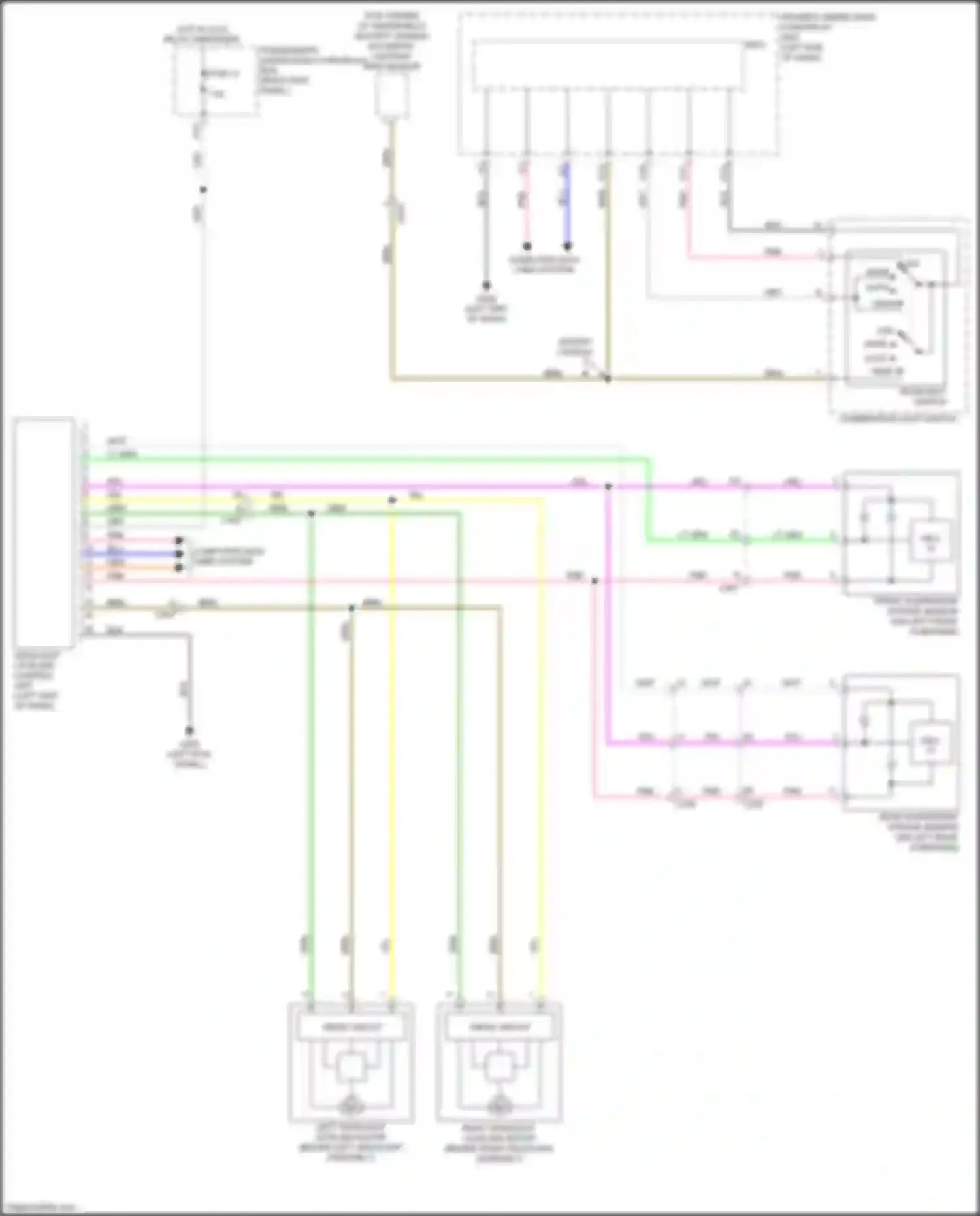Wiring diagram front suspension stroke sensor for Acura MDX III facelift (2015-2016) (1 of 1)