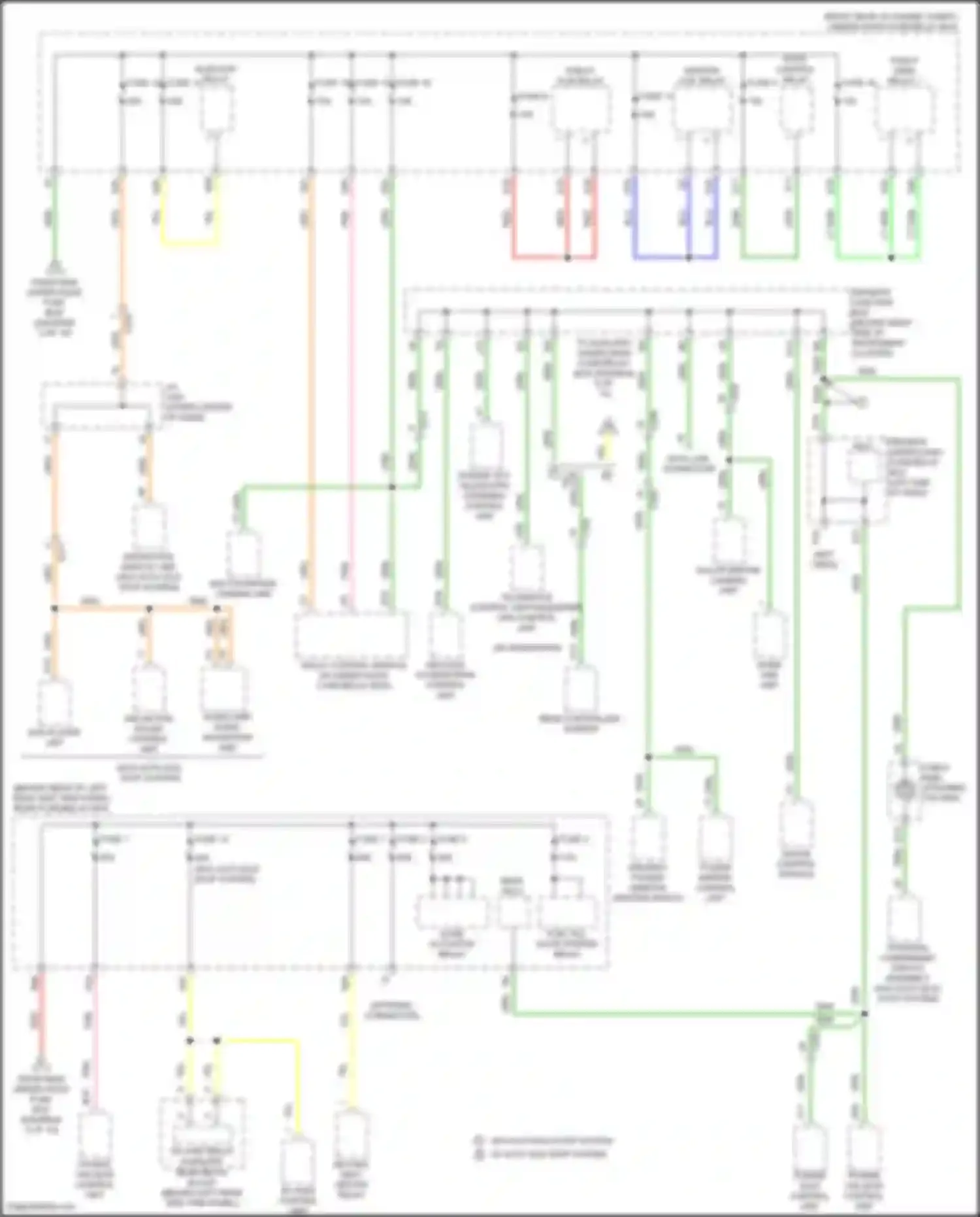 Wiring diagram fuel fill door opener relay for Acura MDX III facelift (2015-2016) (2 of 2)