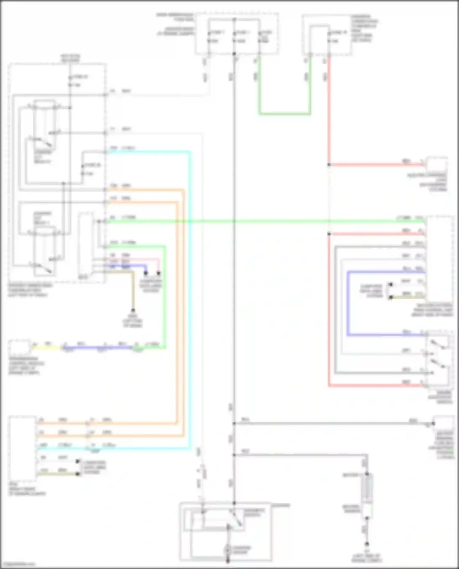 Wiring diagram fuse 1 for Acura MDX III facelift (2015-2016) (20 of 21)