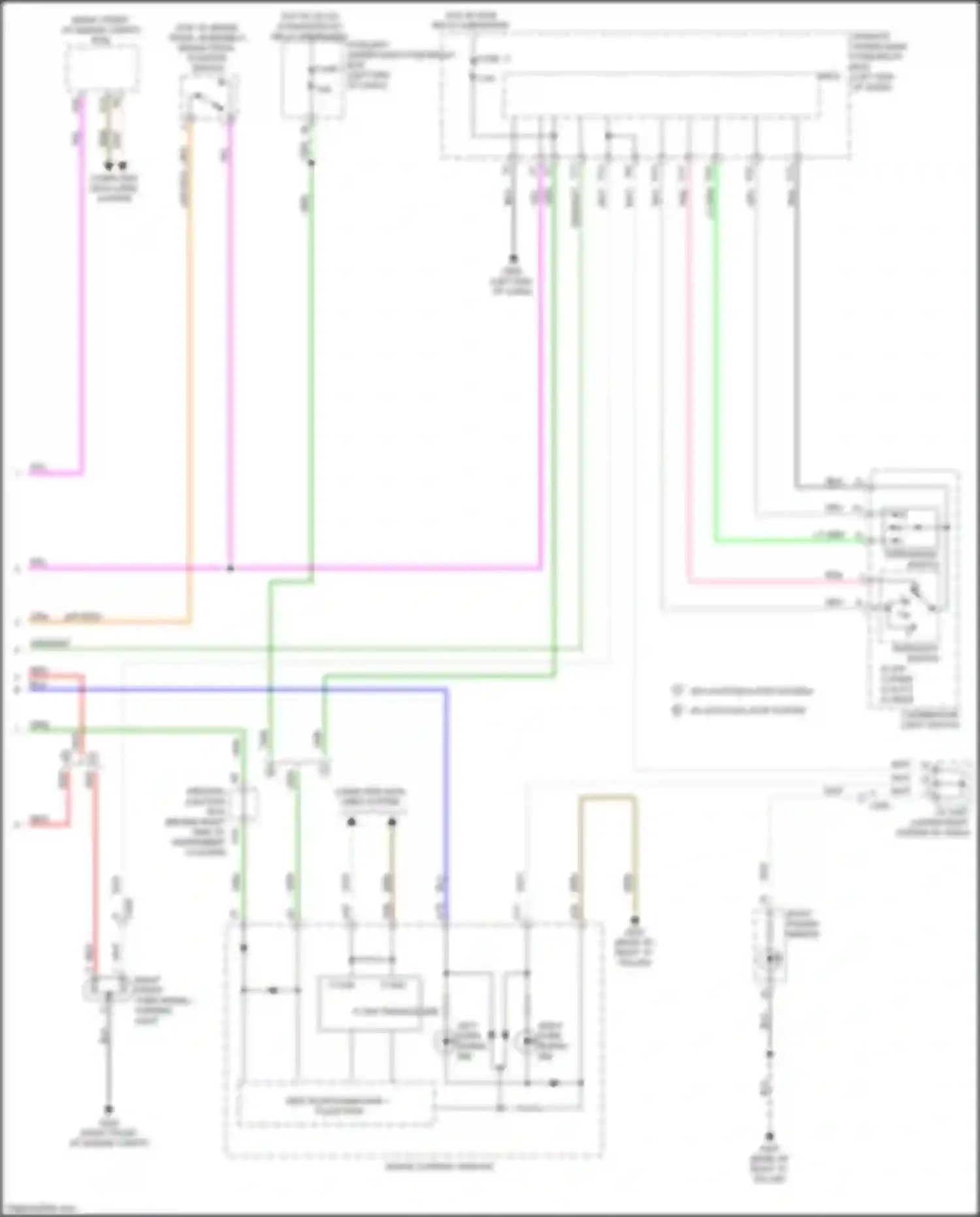Wiring diagram grn/wht for Acura MDX III facelift (2015-2016) (4 of 6)
