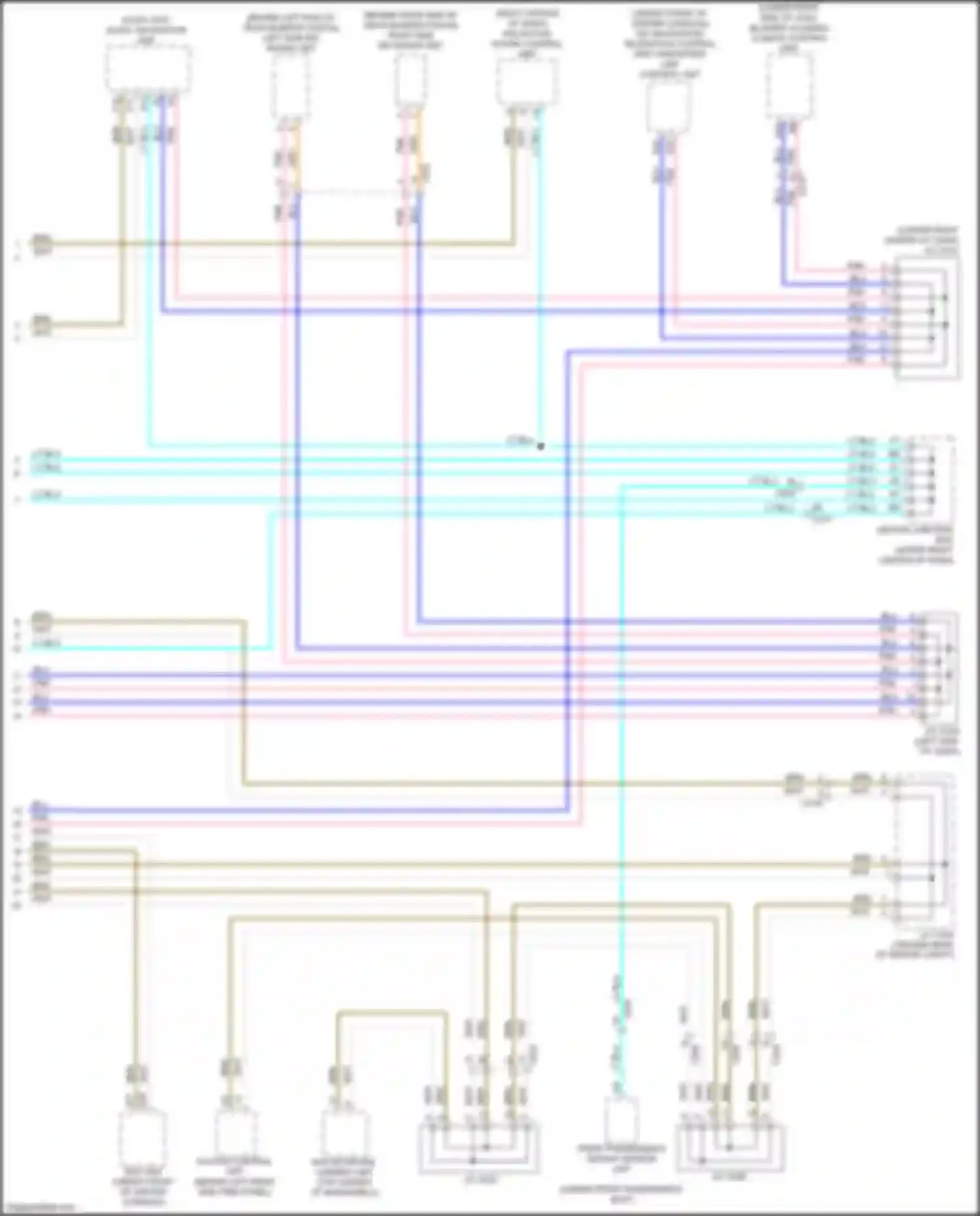 Wiring diagram multipurpose camera unit for Acura MDX III facelift (2015-2016) (2 of 6)
