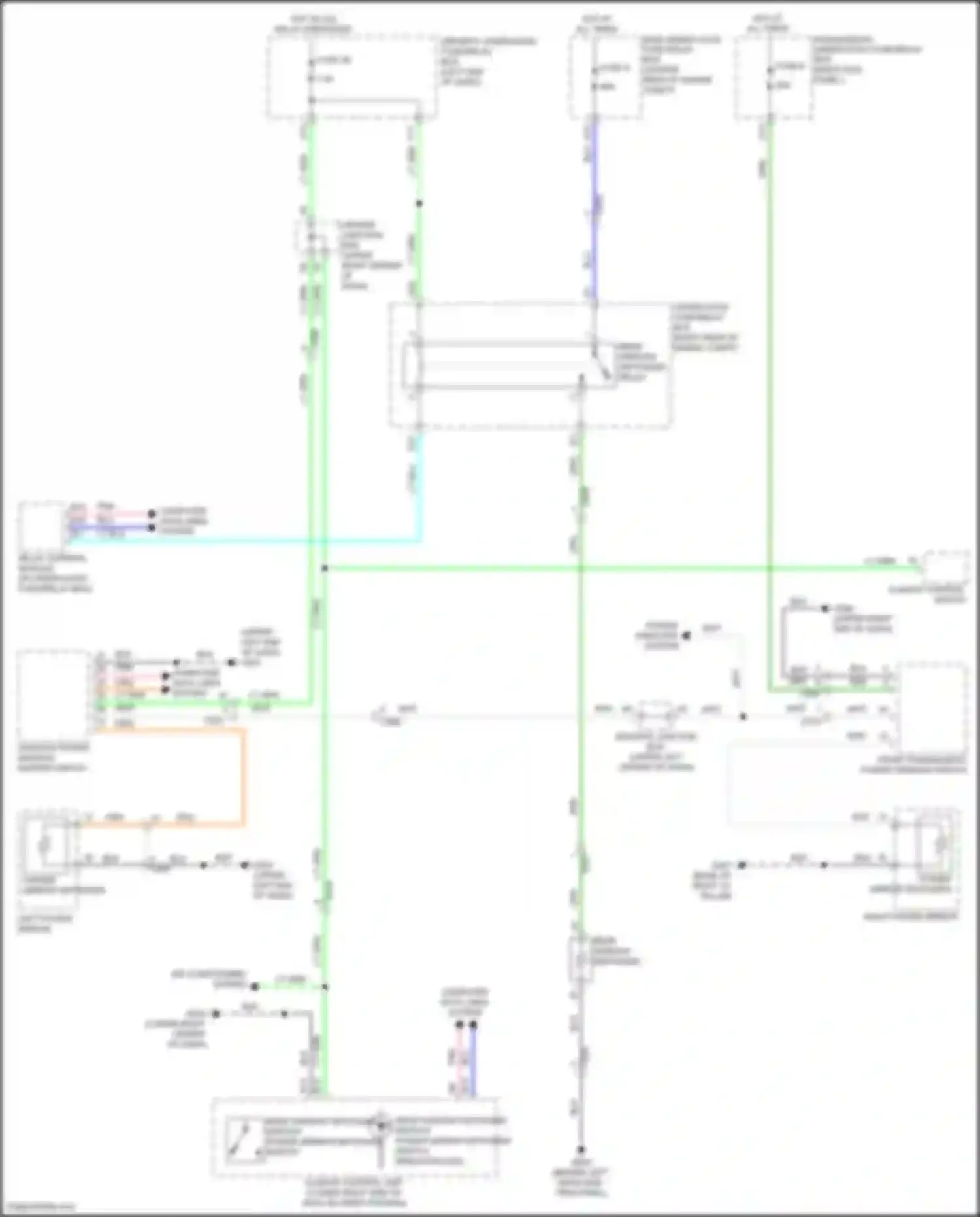 Wiring diagram passenger's under-dash fuse/relay box for Acura MDX III facelift (2015-2016) (3 of 37)